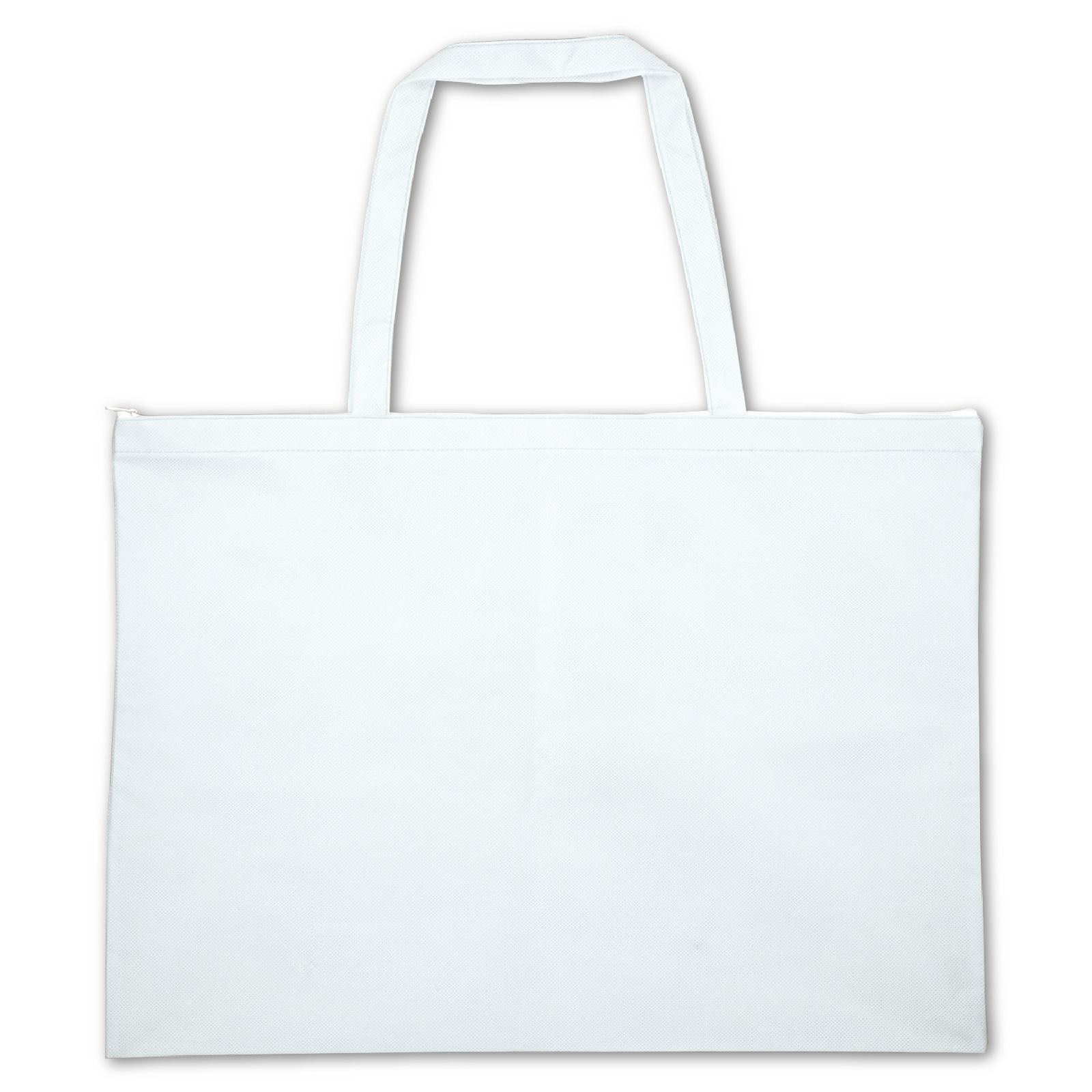 バッグ・袋 / カラー不織布バッグ チャック付 大(63×47cm) 白 単品 11377