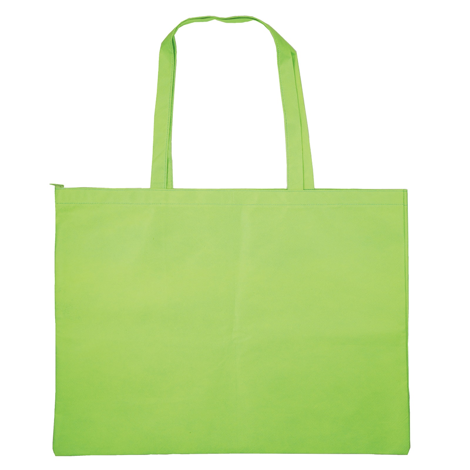 バッグ・袋 / カラー不織布バッグ チャック付 大(63×47cm) 黄緑 単品 11380