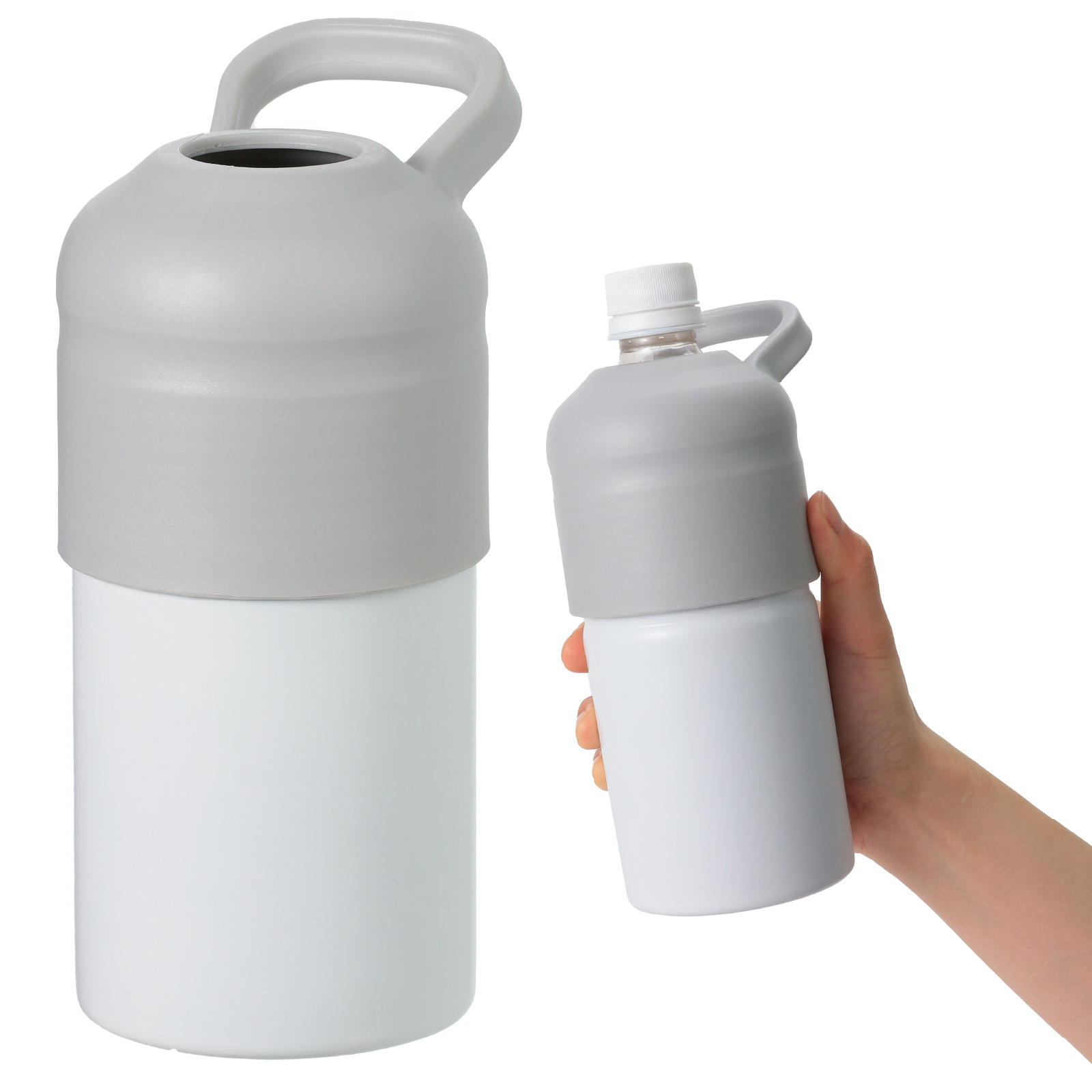 ボトル・水筒 / 保冷保温ペットボトルホルダー グレー×白 単品 118749