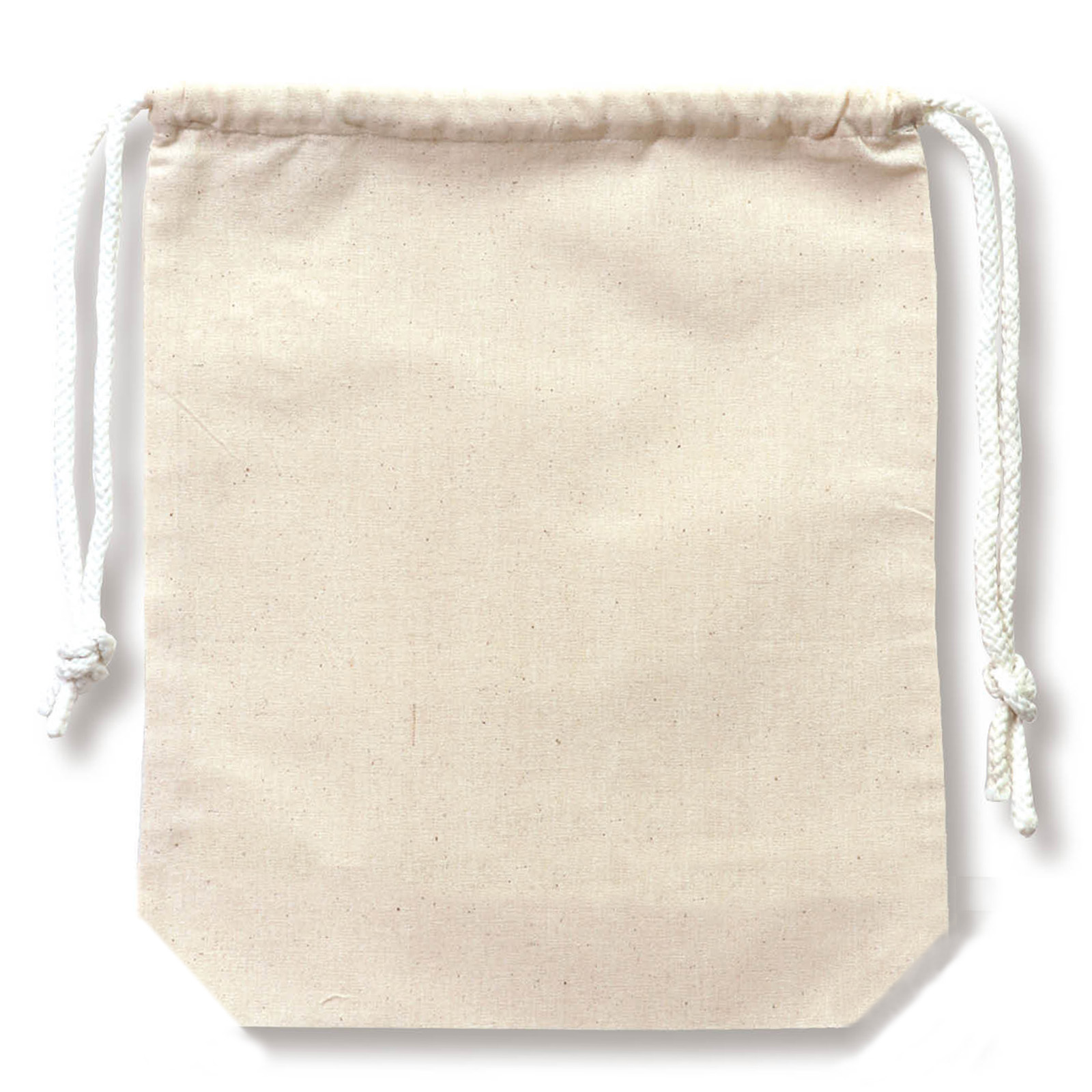 バッグ・袋 / エコバッグ 巾着大 マチ付き厚手 きなり 単品 12373