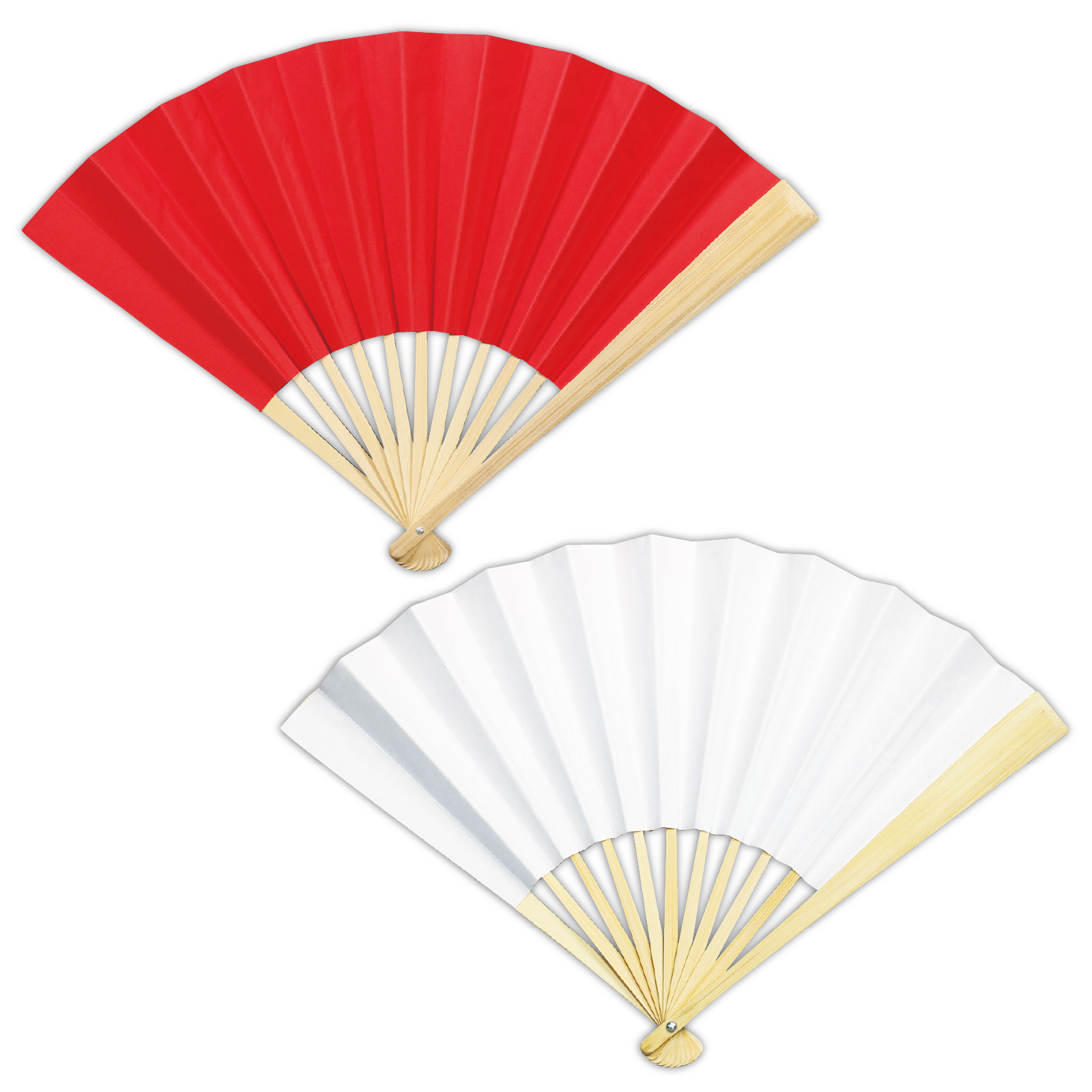 イベント用品 / カラーせんす 赤/白 赤・白 単品 1266