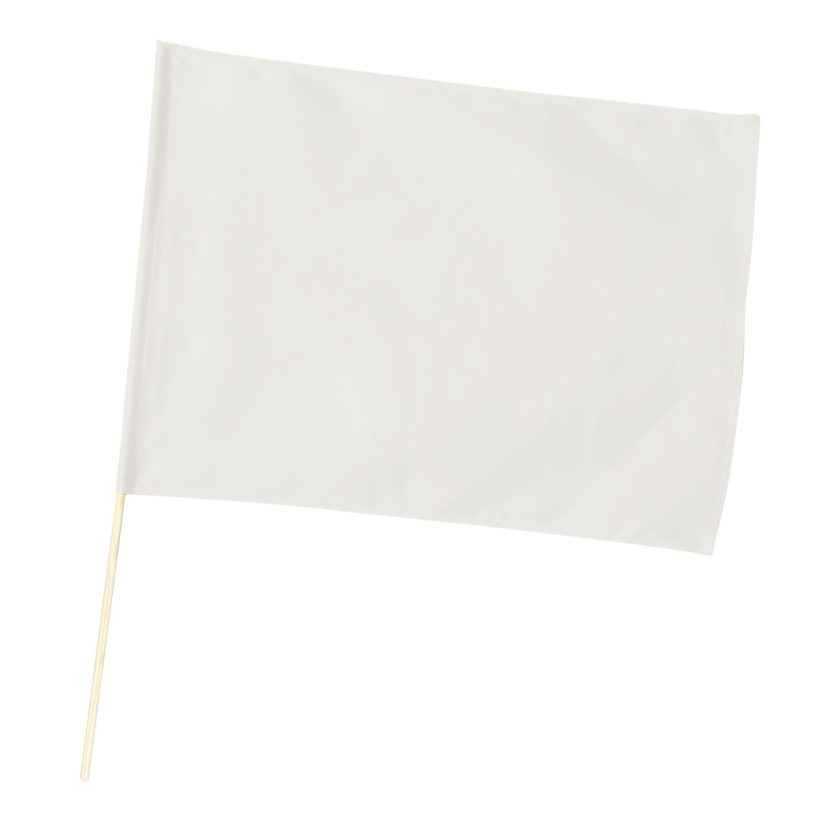 旗 / 小旗 白 旗:W41×H30cm 旗竿:45cm(φ8mm) 単品 1277