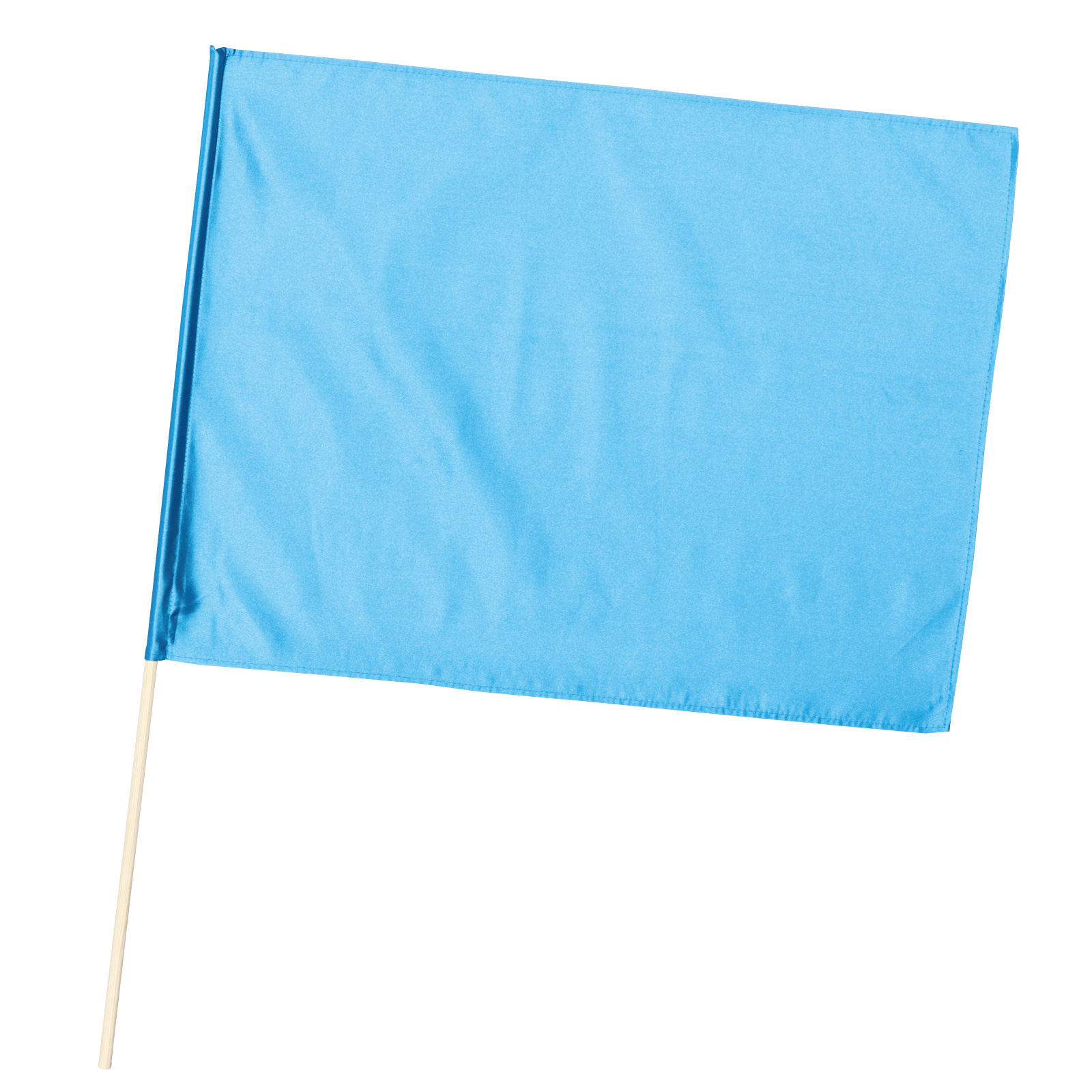 旗 / サテン特大旗 メタリックブルー 旗:W80×H60cm 旗竿:100cm(φ12mm) 単品 14421