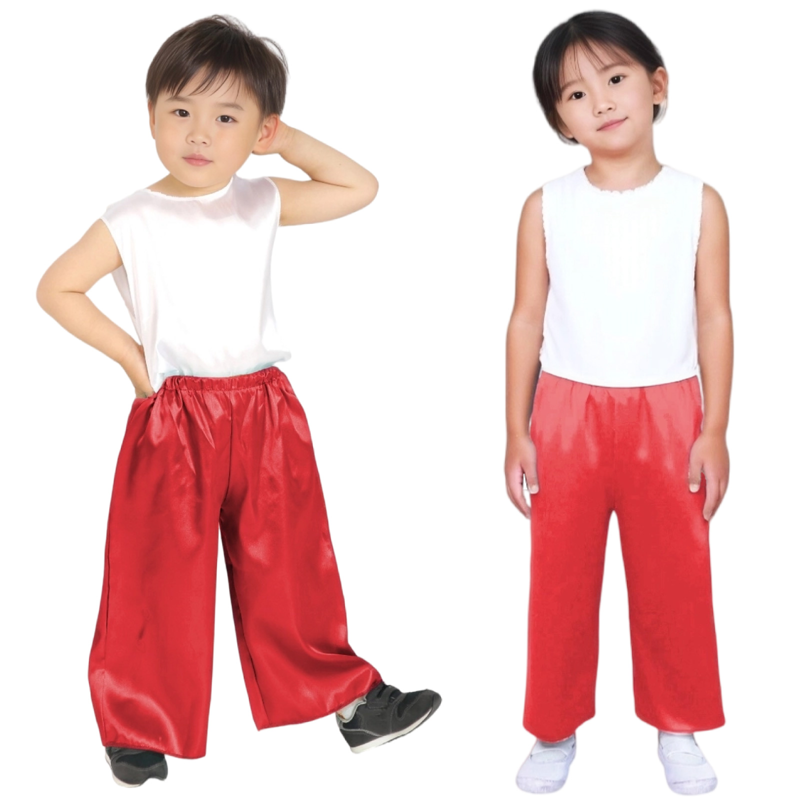 ズボン・パンツ / ソフトサテンズボン C 赤 単品 14511