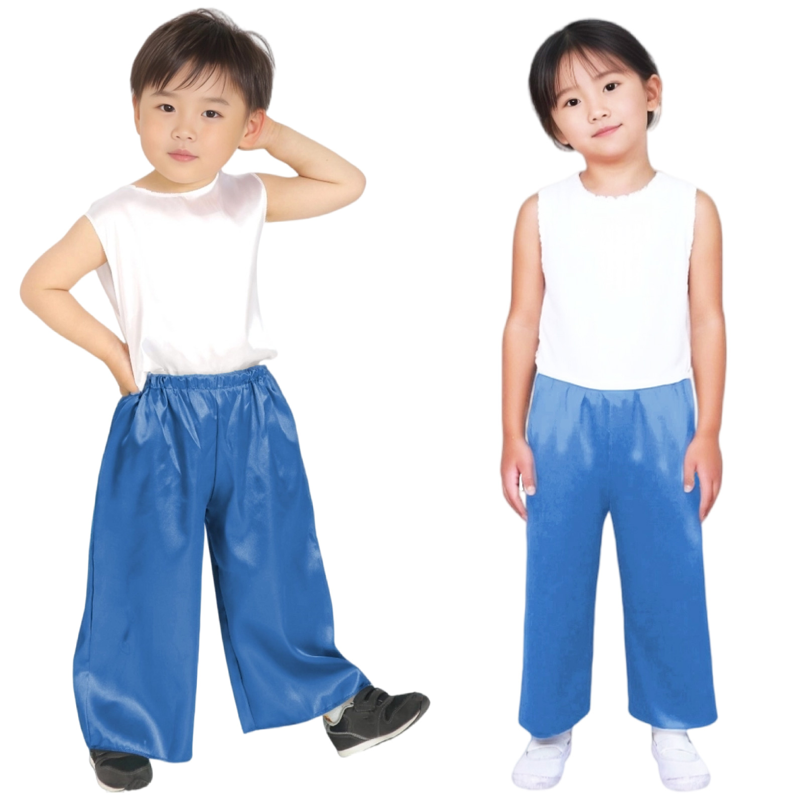ズボン・パンツ / ソフトサテンズボン J 青 単品 14516