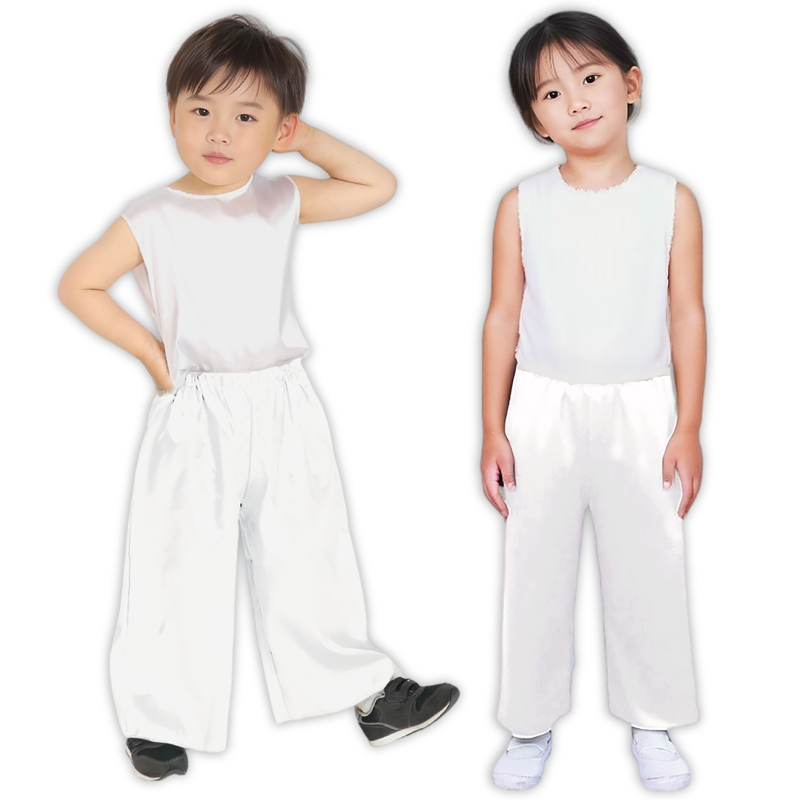 ズボン・パンツ / ソフトサテンズボン J 白 単品 14518