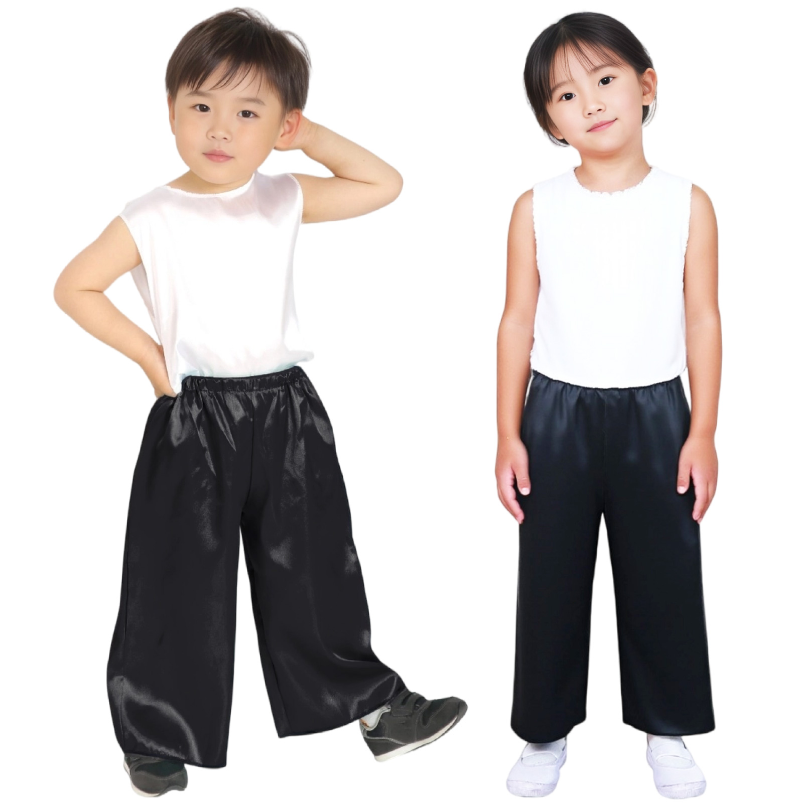 ズボン・パンツ / ソフトサテンズボン J 黒 単品 14540