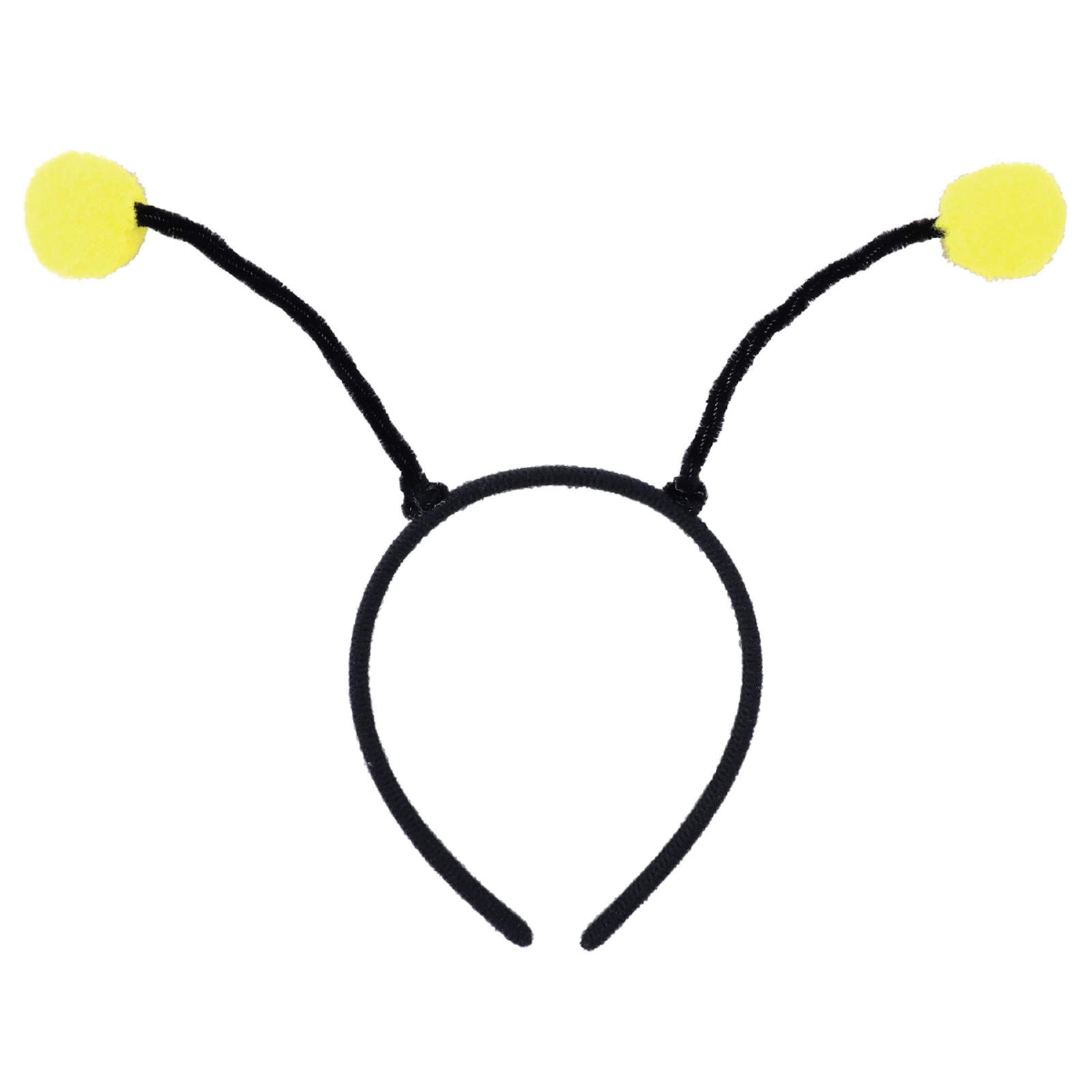 カチューシャ / ポンポンカチューシャ 黄 250×120mm 単品 14731