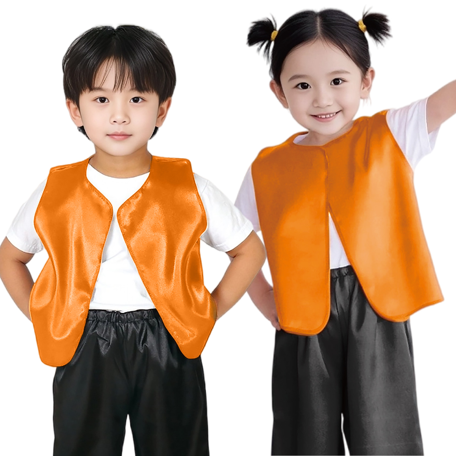 ベスト / ソフトサテンベスト J オレンジ 単品 15001