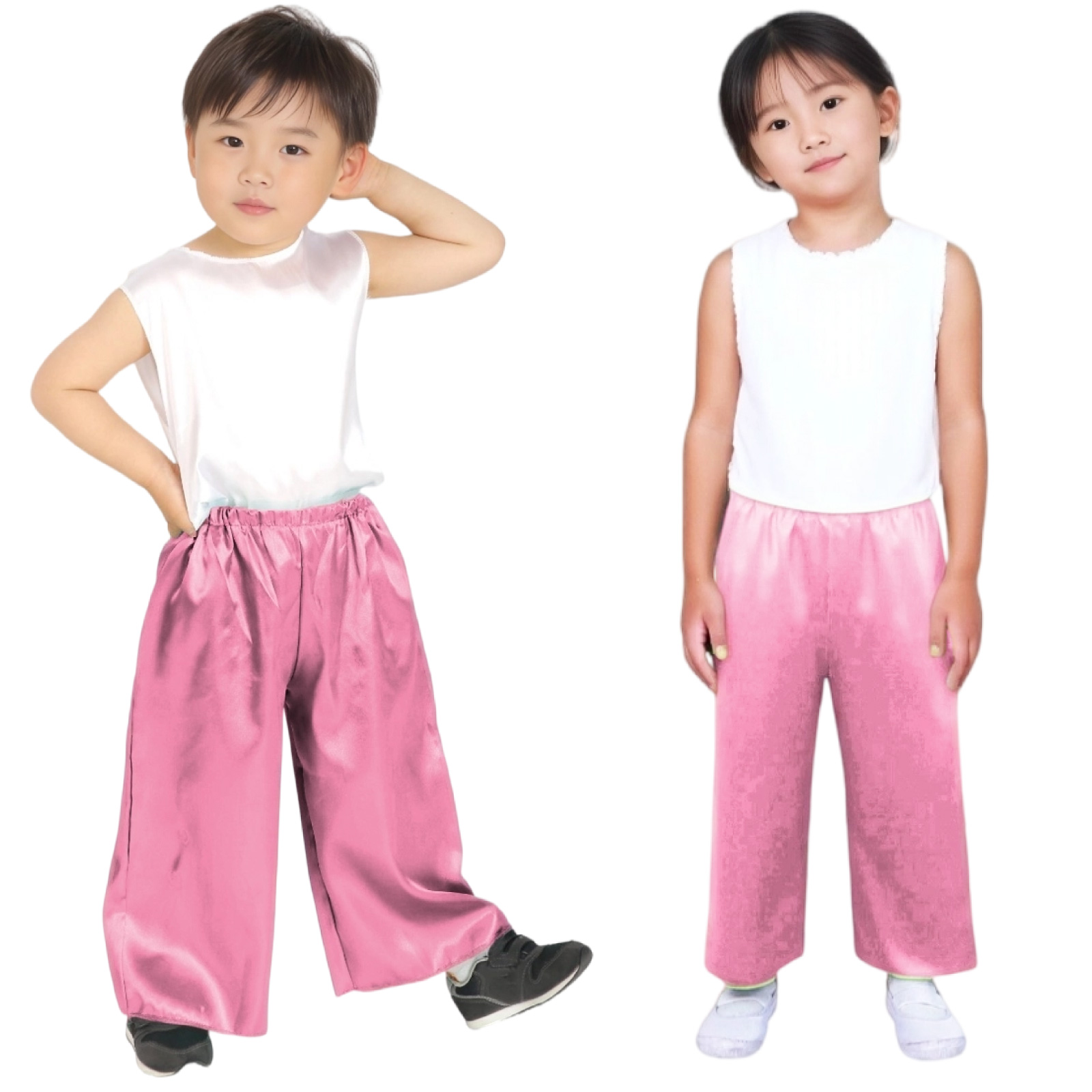 ズボン・パンツ / ソフトサテンズボン C 桃 単品 15003