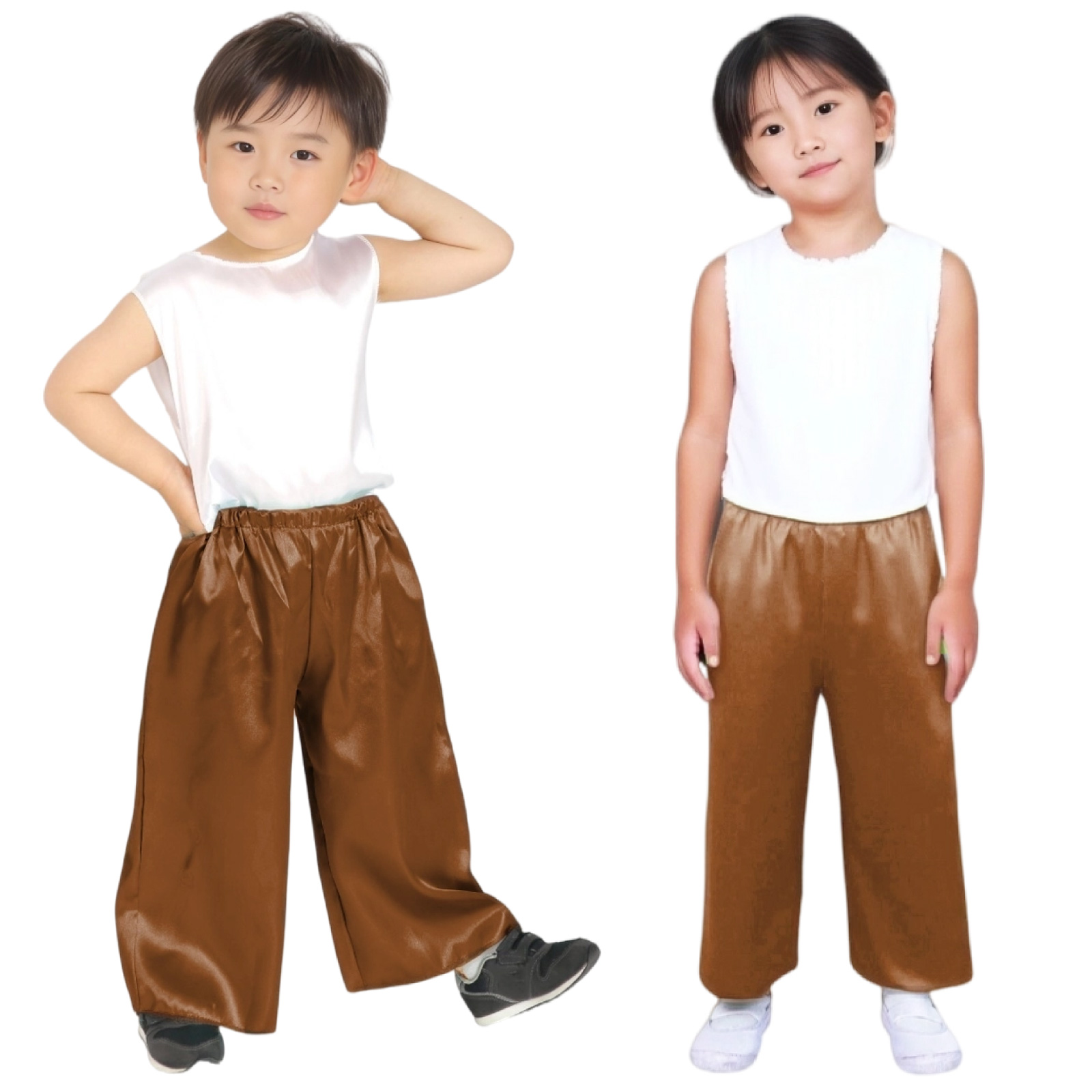 ズボン・パンツ / ソフトサテンズボン J 茶 単品 15008