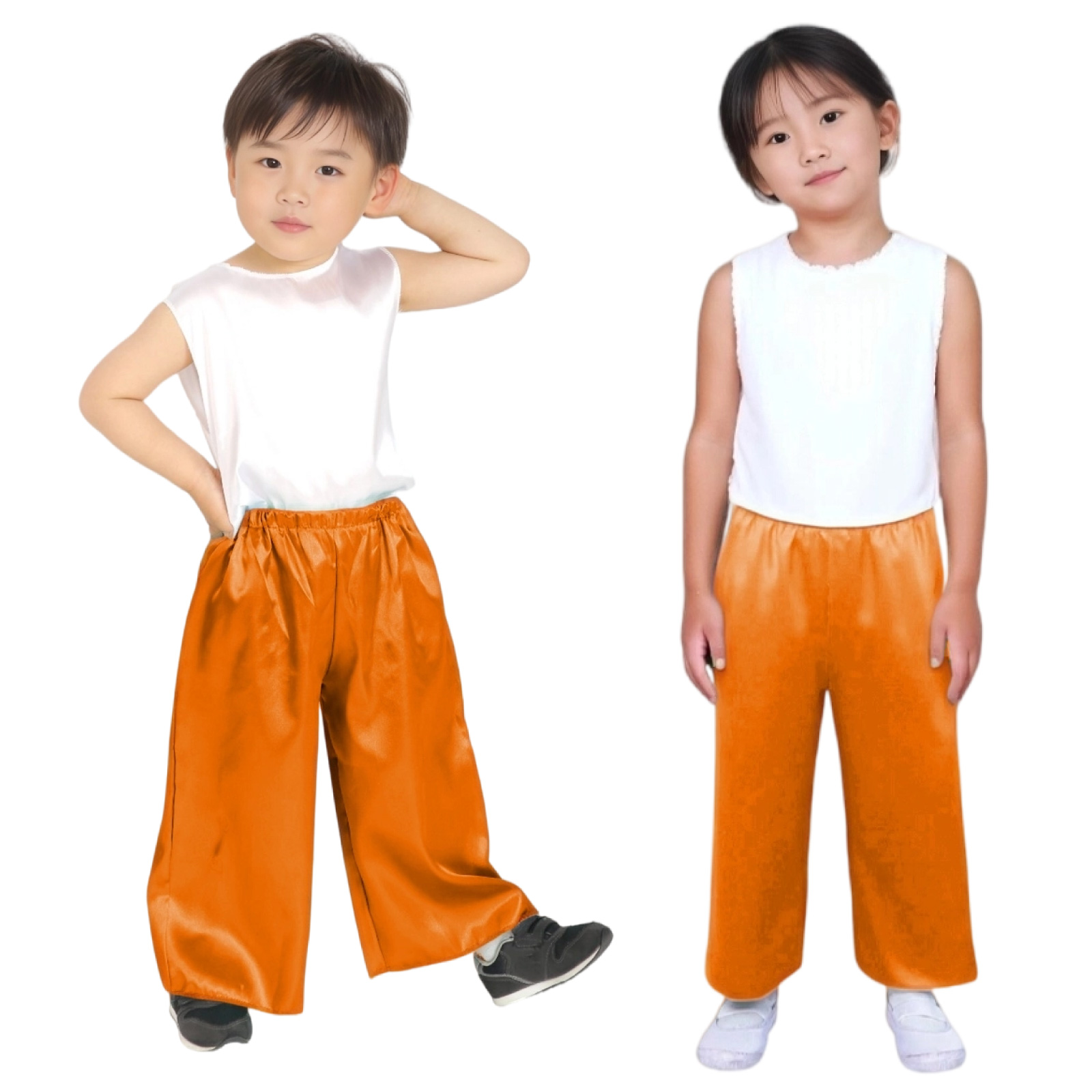 ズボン・パンツ / ソフトサテンズボン J オレンジ 単品 15009