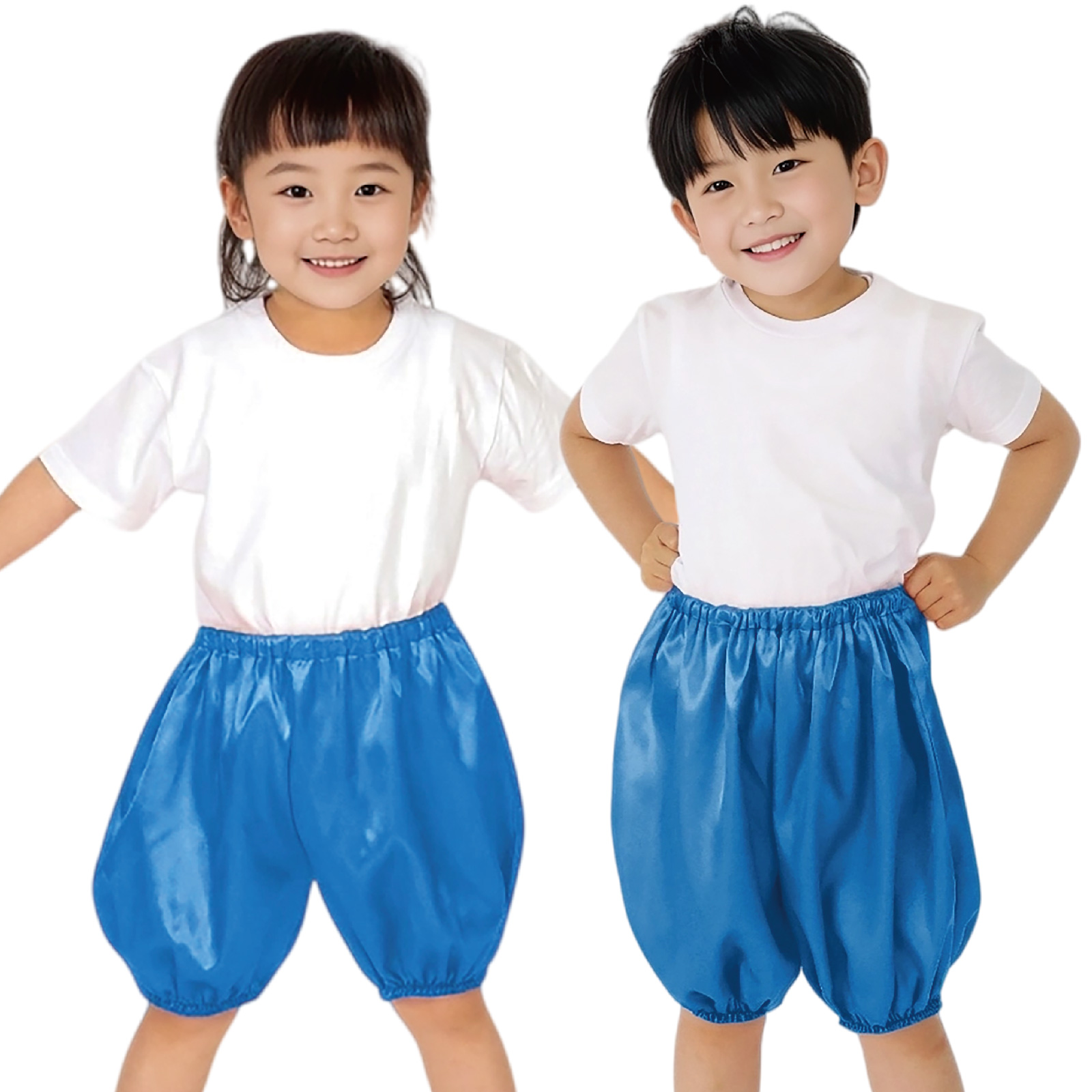 ズボン・パンツ / ソフトサテン かぼちゃパンツ J 青 単品 15056