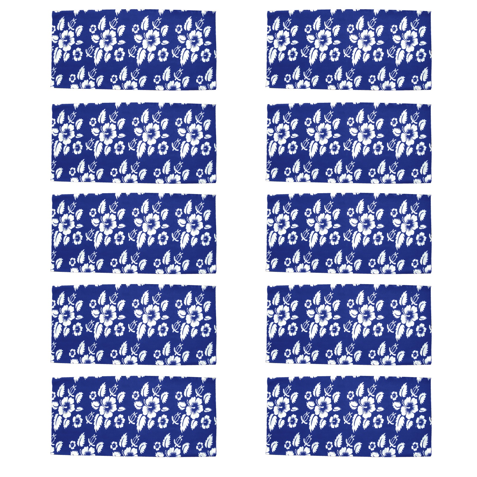 バンダナ / パイプバンダナ 青 10枚セット 17556