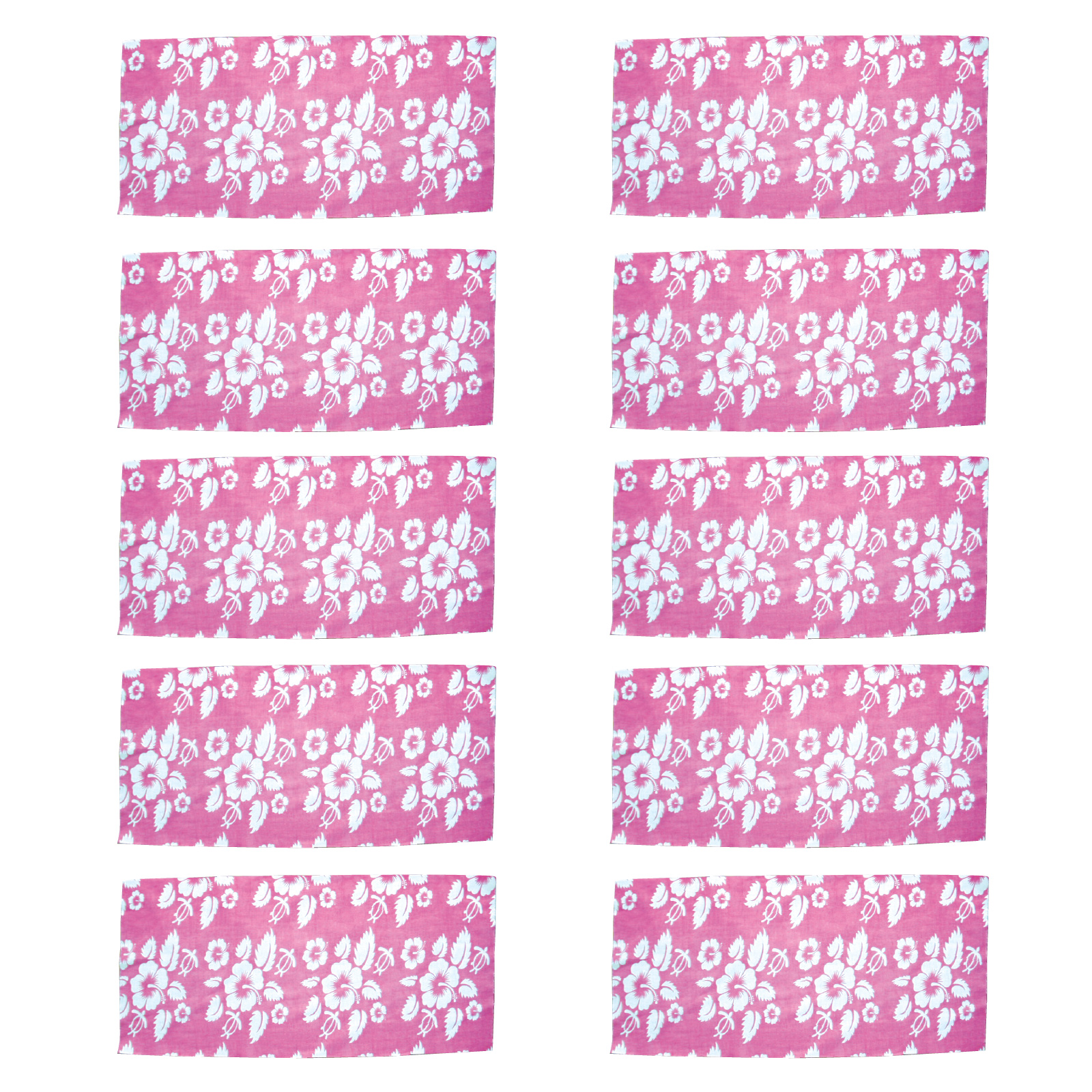 バンダナ / パイプバンダナ 桃 10枚セット 17559