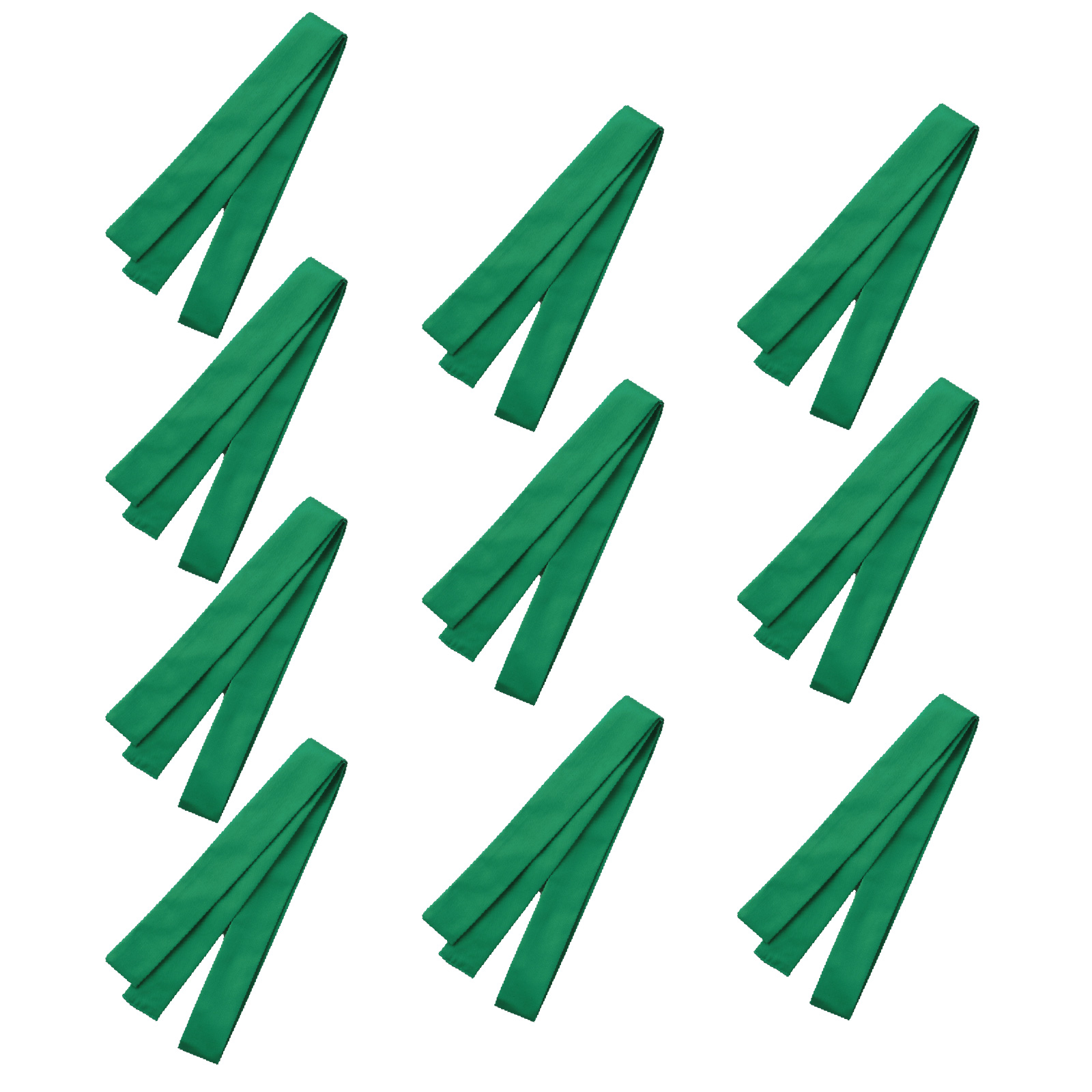 はちまき / 厚手はちまき 10本セット 緑 17635