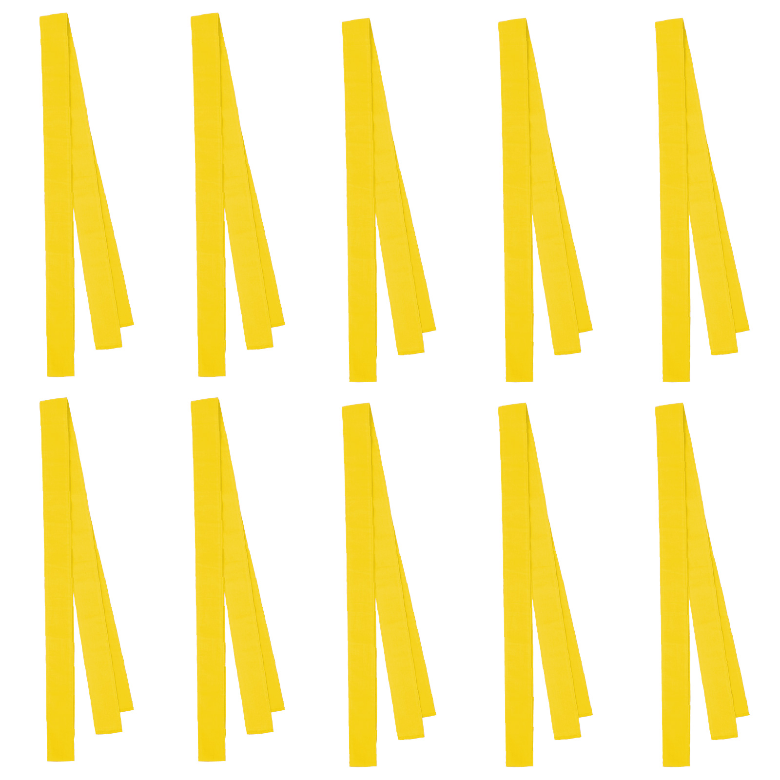 たすき / ロングカラーたすき 10本セット 黄 17646