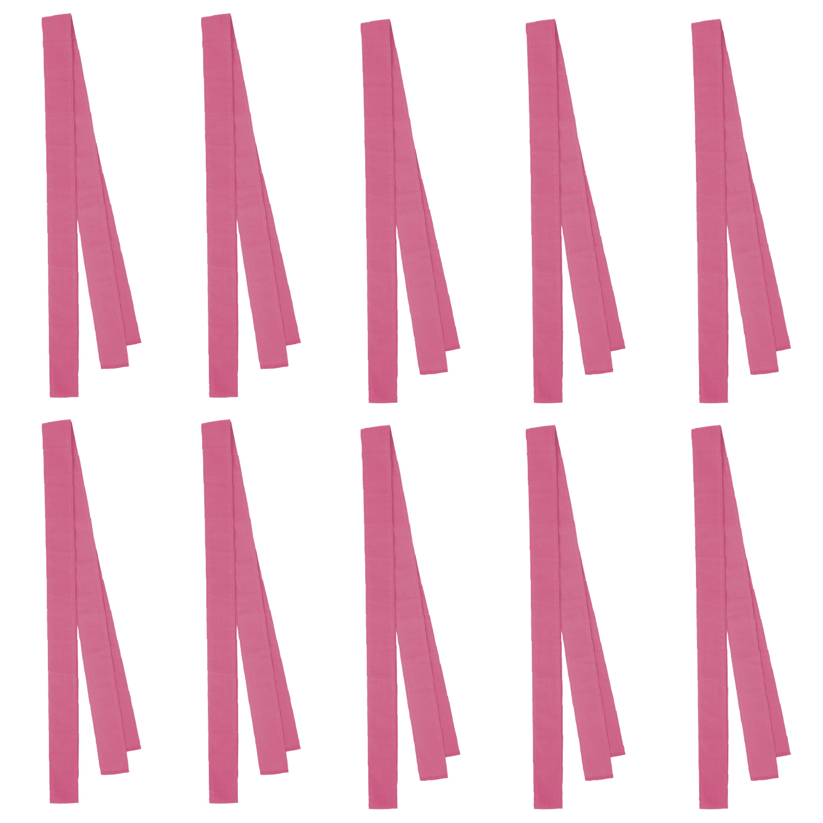 たすき / ロングカラーたすき 10本セット 桃 17648