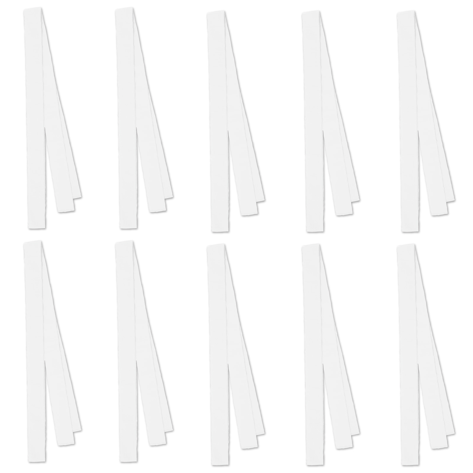 たすき / ロングカラーたすき 10本セット 白 17649