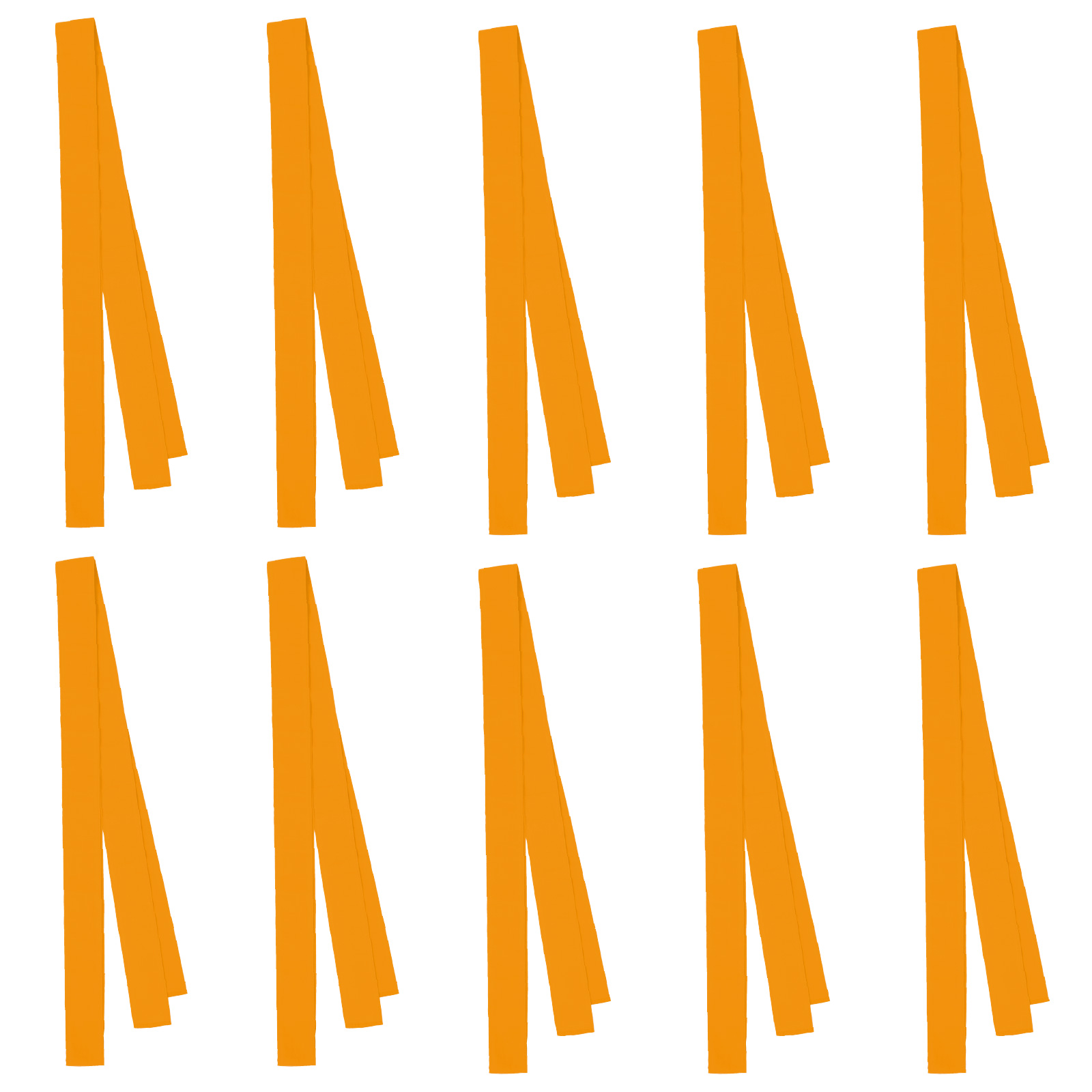 たすき / ロングカラーたすき 10本セット オレンジ 17651