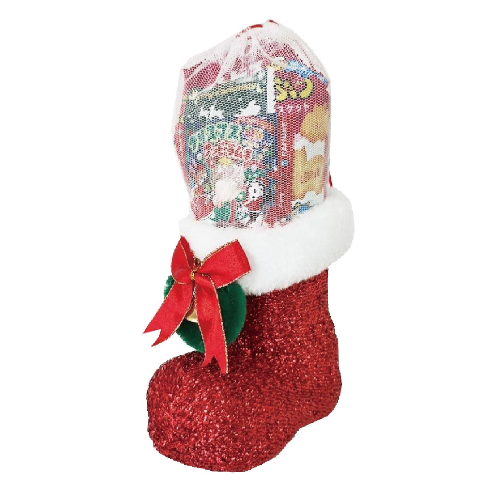 クリスマス / クリスマス・ラメブーツ(中)お菓子入り 17822