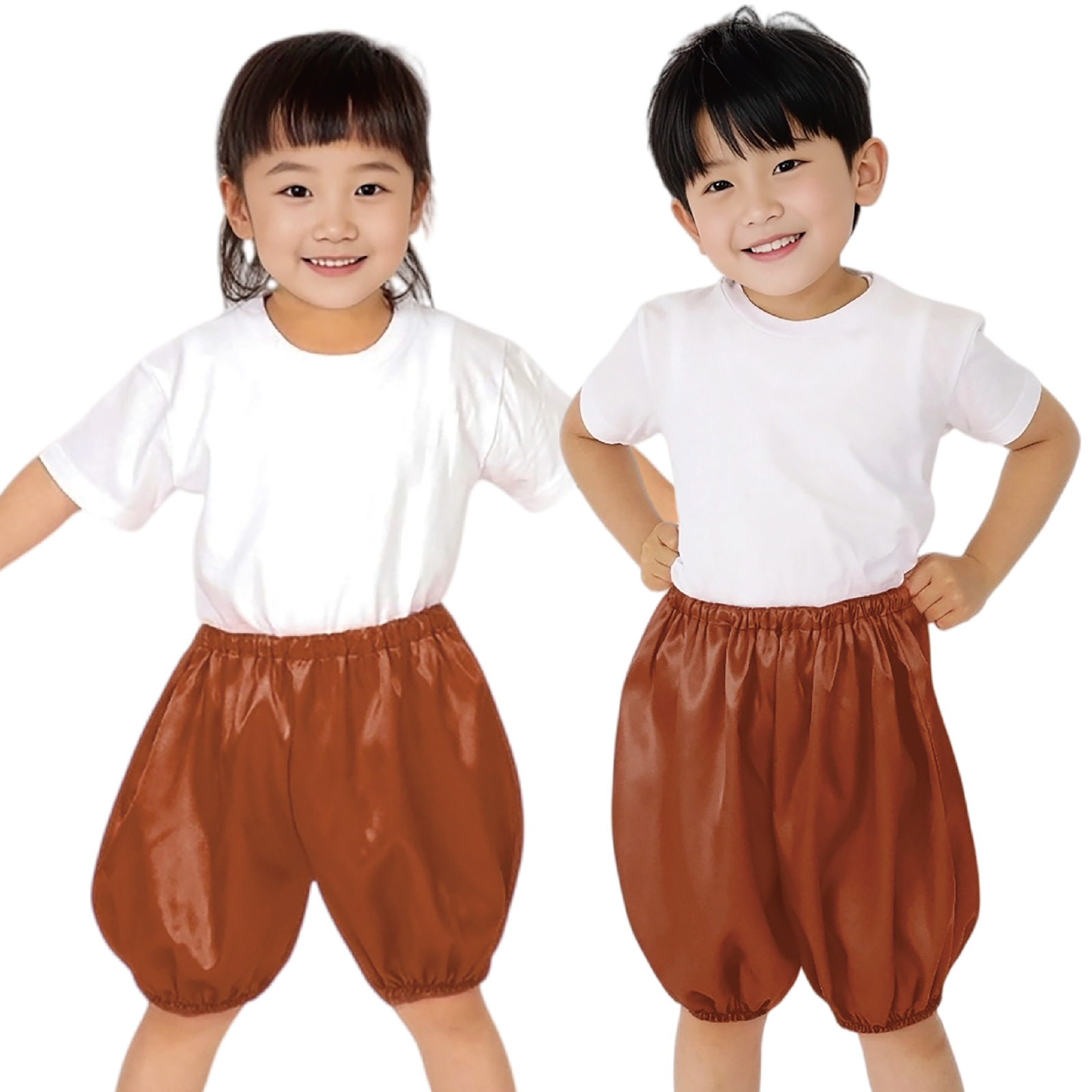 ズボン・パンツ / ソフトサテン かぼちゃパンツ J 茶 単品 18261
