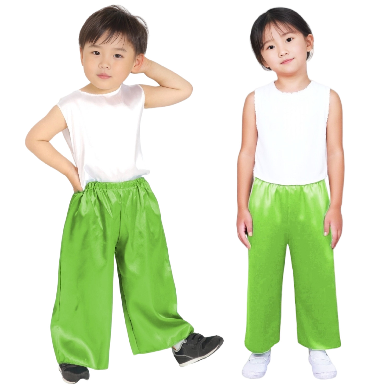 ズボン・パンツ / ソフトサテンズボンC 黄緑 単品 18315