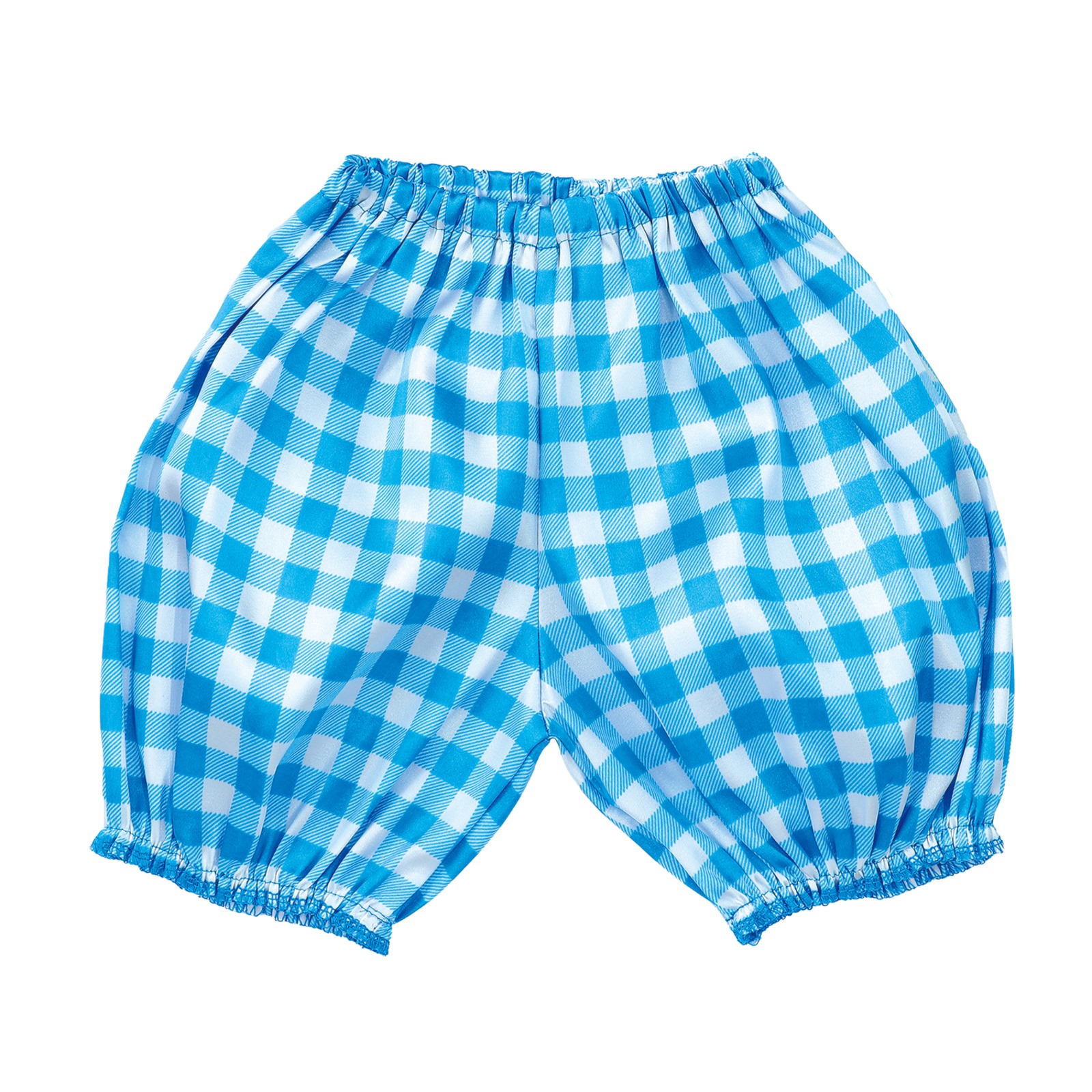 ズボン・パンツ / ソフトサテンかぼちゃパンツ(ギンガム)Cサイズ ブルー 単品 18317
