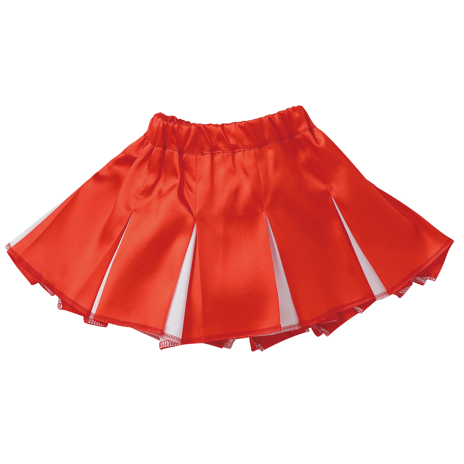 スカート / ソフトサテン プリーツスカート 赤×白 単品 18375