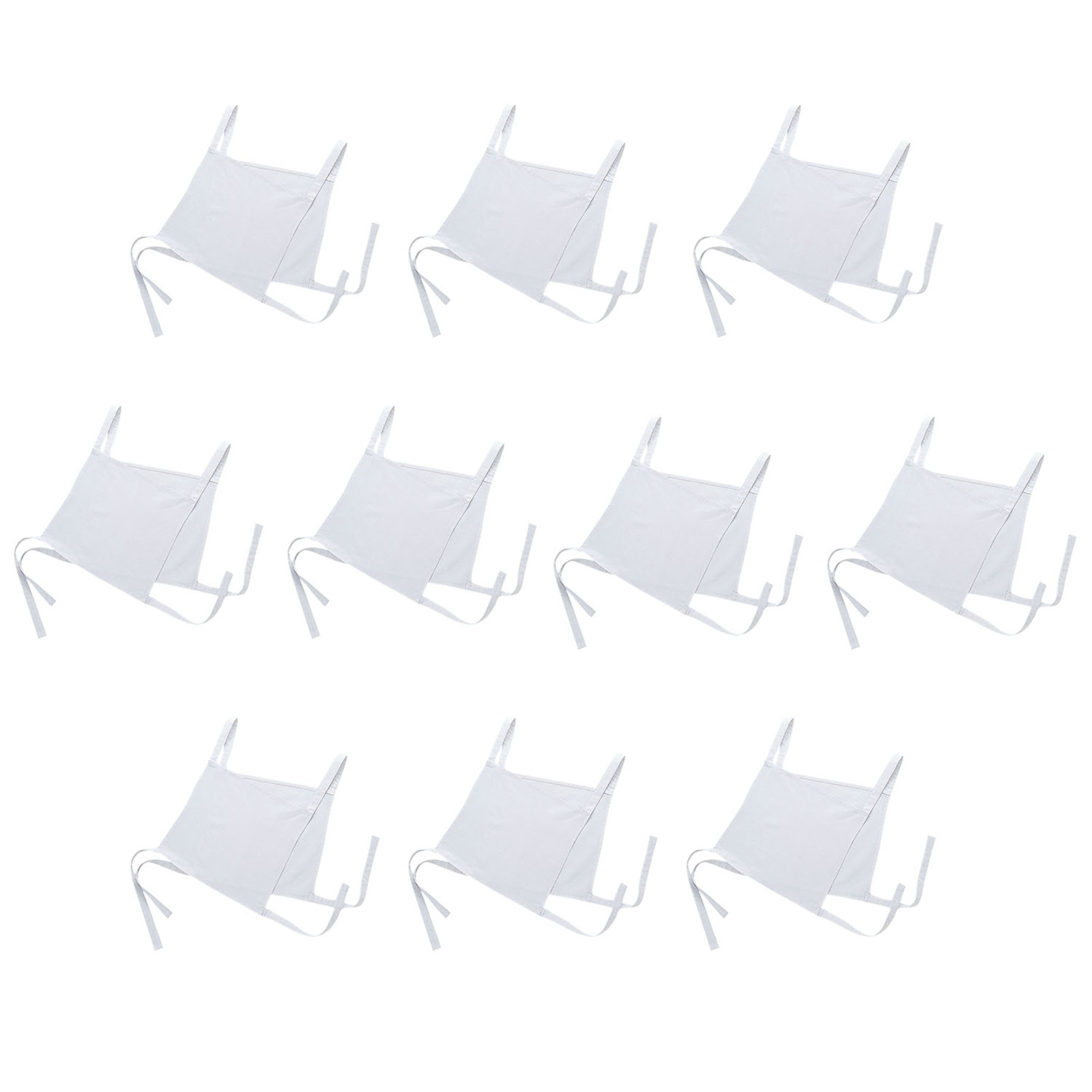 イベント用品 / 両面ゼッケン 10枚セット 白 18473