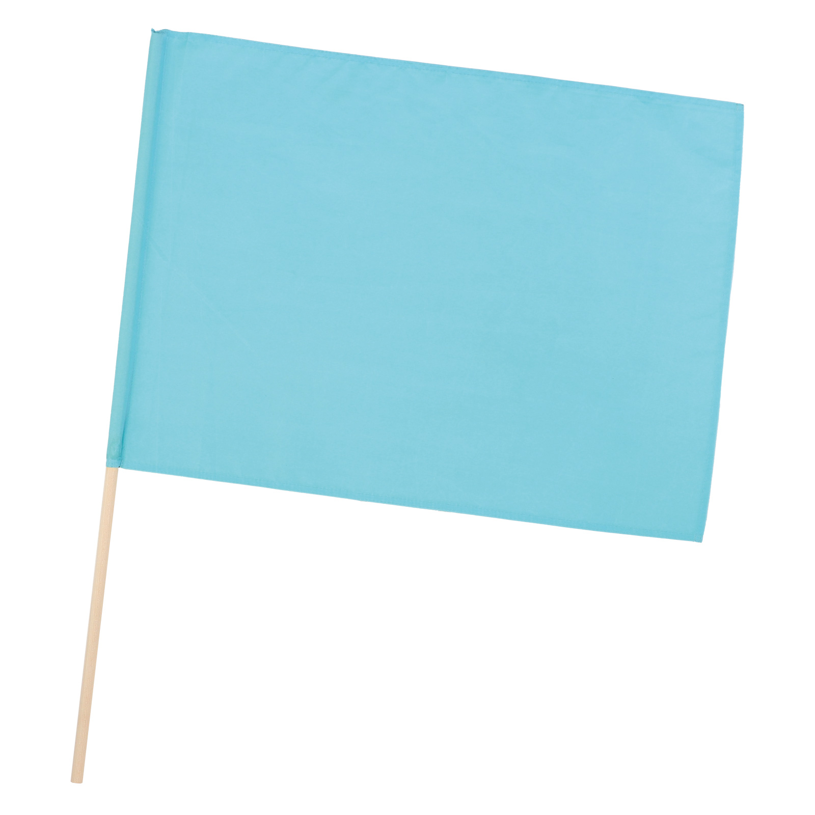 旗 / 大旗 水色 旗:W59×H44cm 旗竿:75cm(φ12mm) 単品 18489