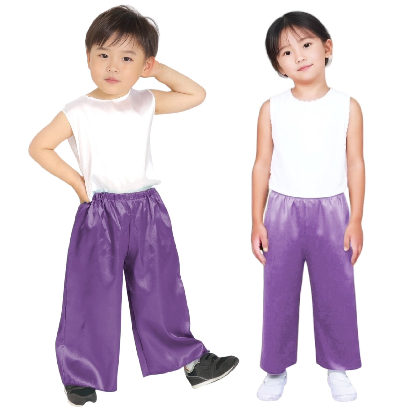 ズボン・パンツ / ソフトサテン ズボン J 紫 単品 18566