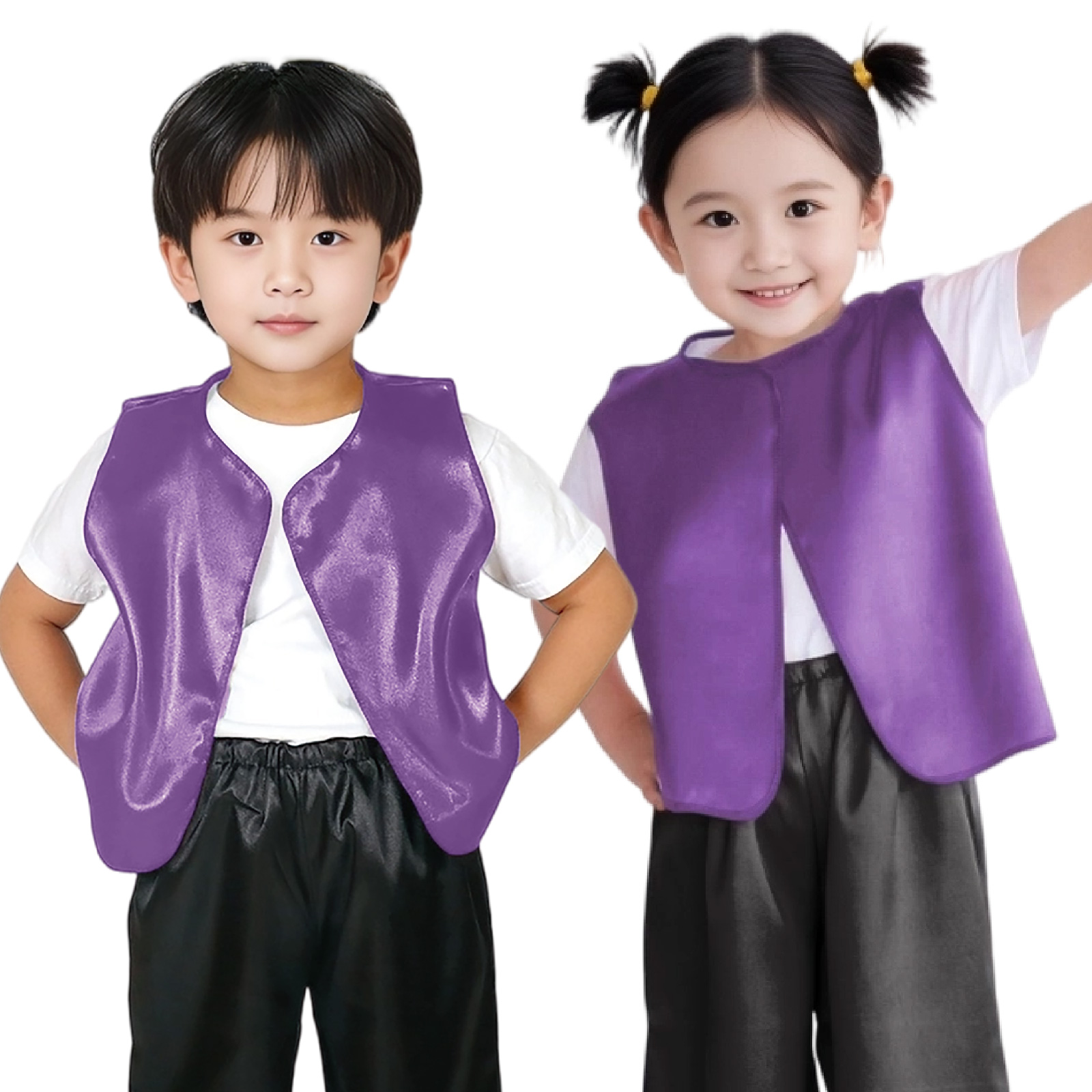 ベスト / ソフトサテン ベスト C 紫 単品 18567