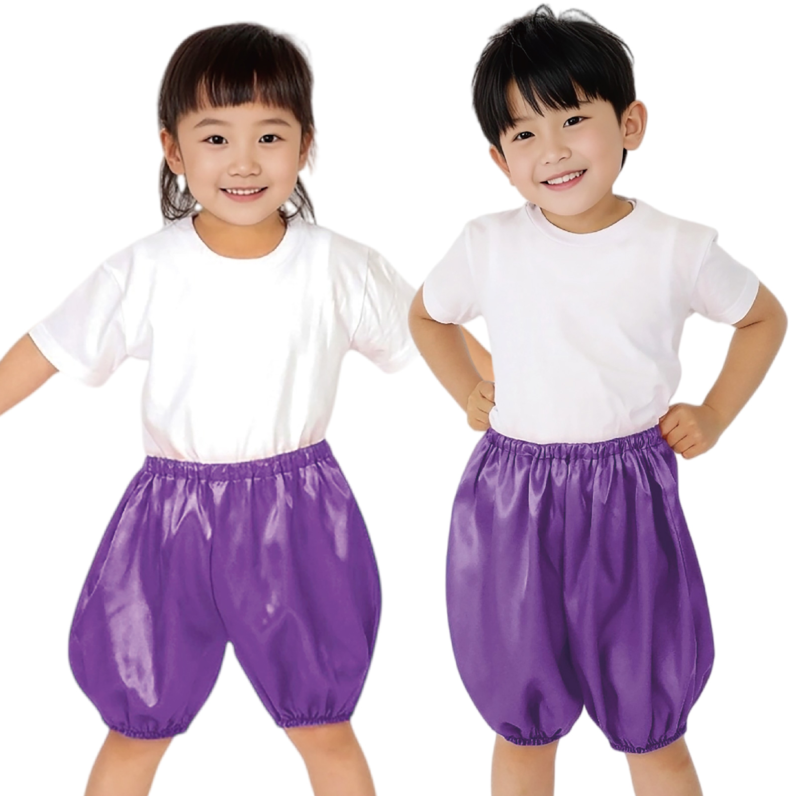 ズボン・パンツ / ソフトサテン かぼちゃパンツ C 紫 単品 18569