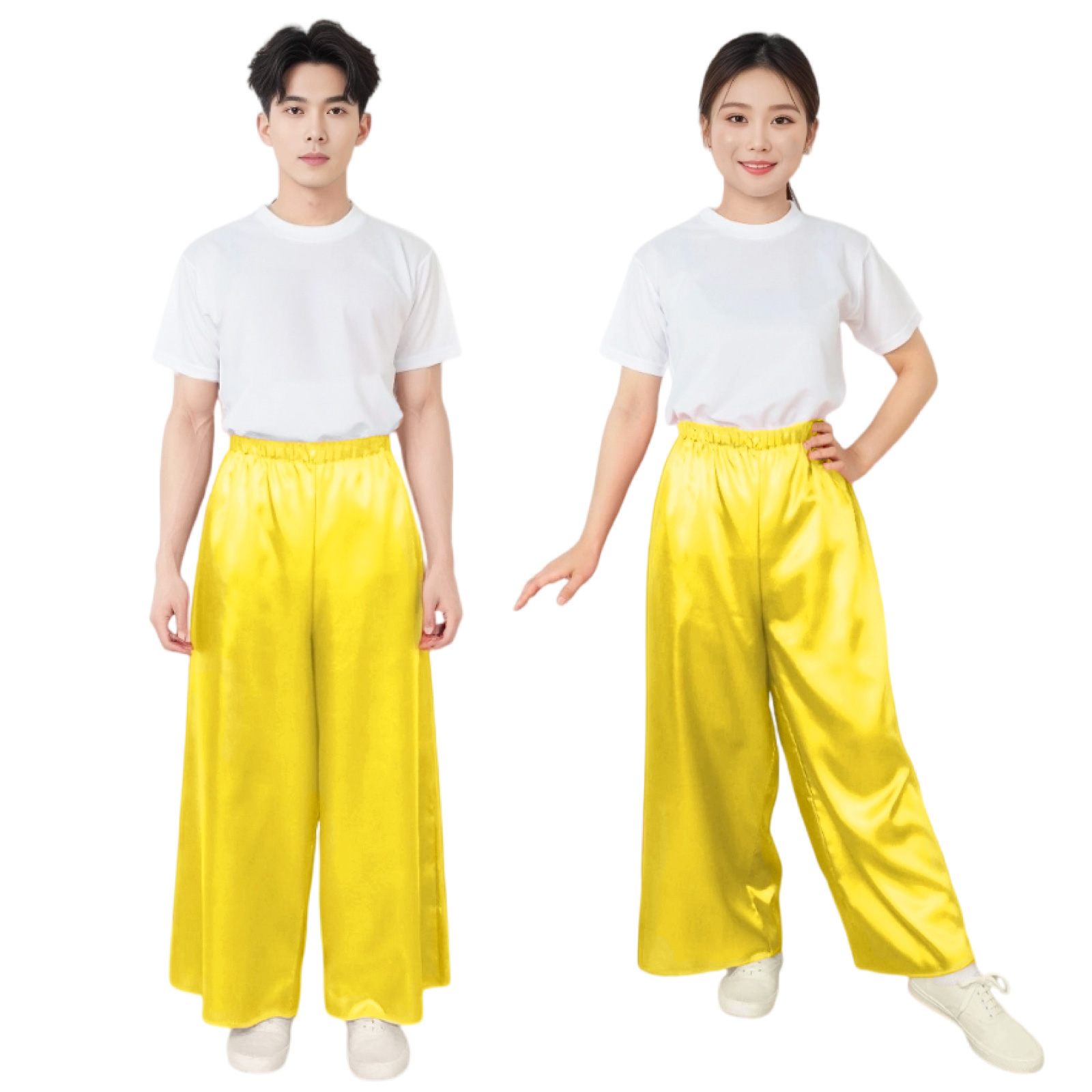 ズボン・パンツ / ソフトサテンズボン L 黄 単品 18626