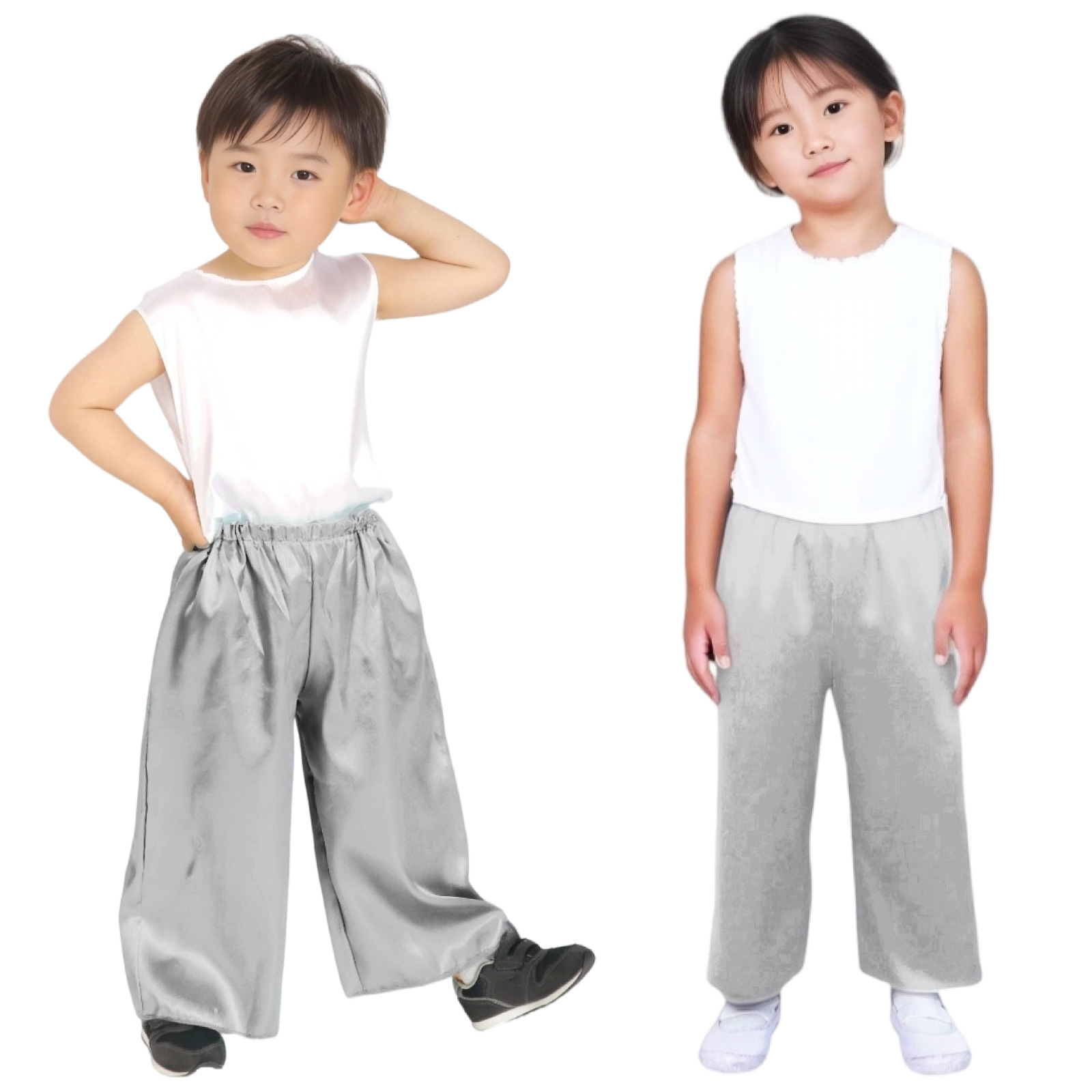 ズボン・パンツ / ソフトサテン ズボン J 銀 単品 18657