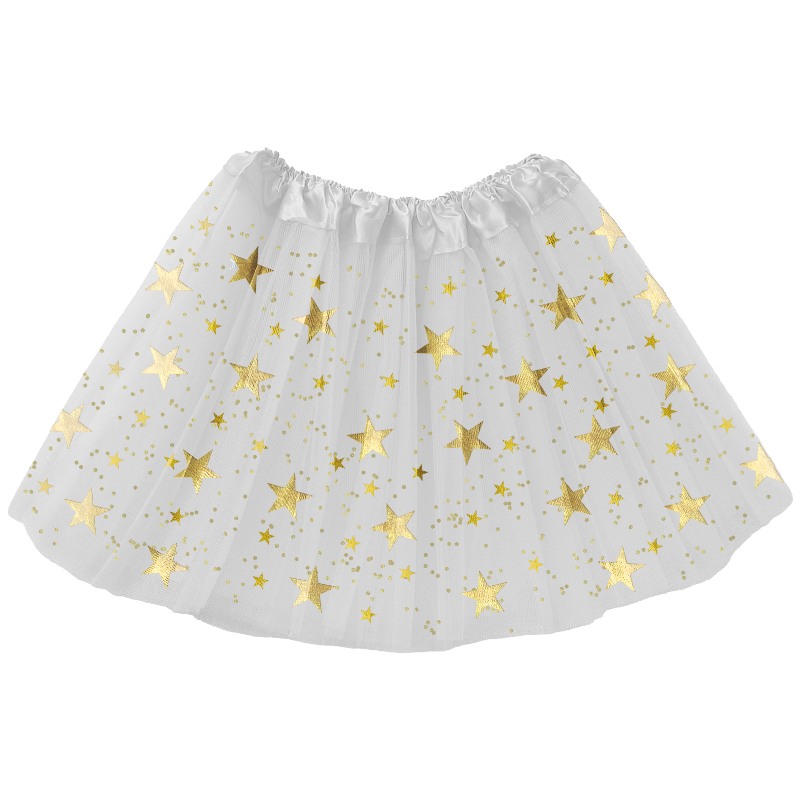 スカート / フリフリスカート お星さま 白 単品 18659