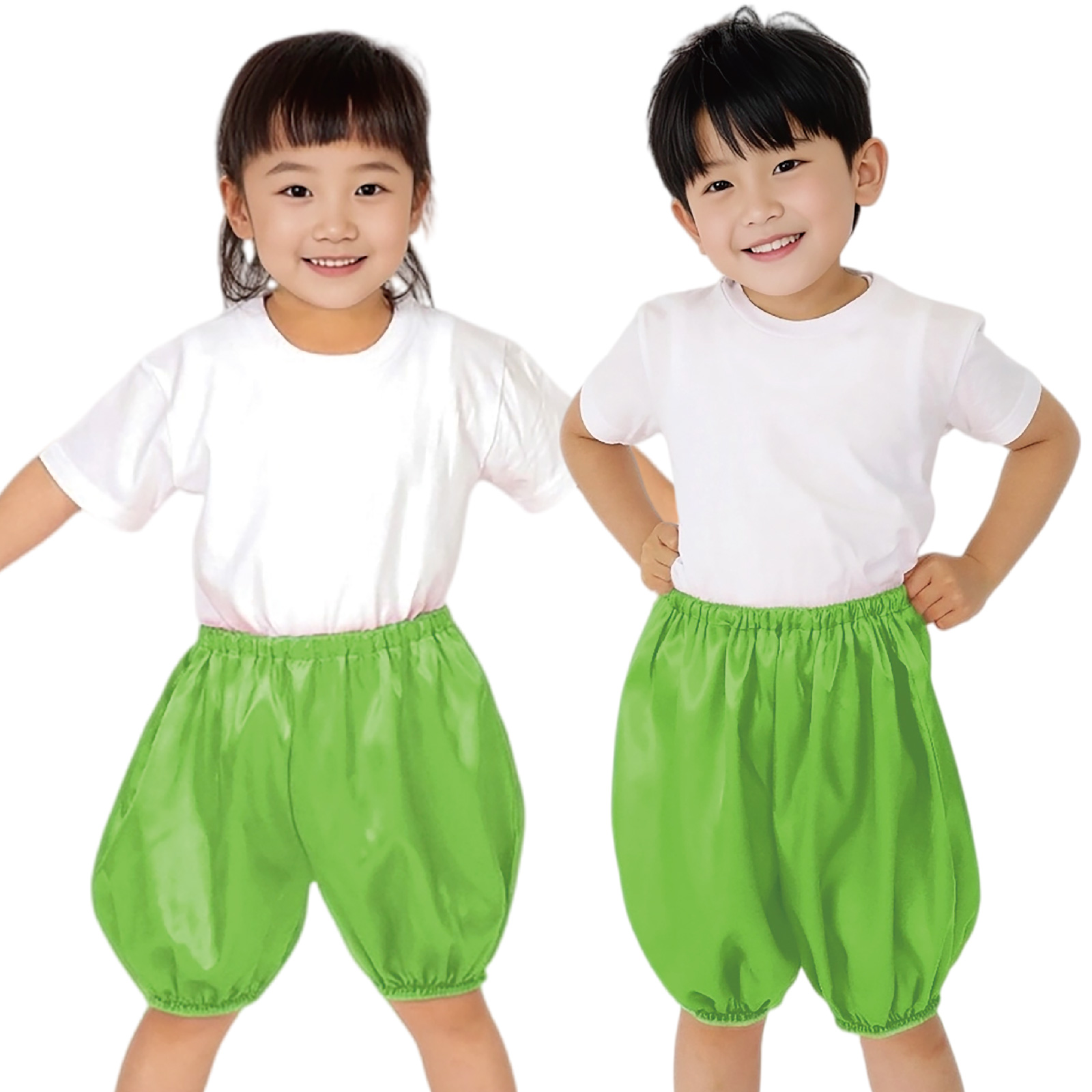 ズボン・パンツ / ソフトサテン かぼちゃパンツ C 黄緑 単品 18665