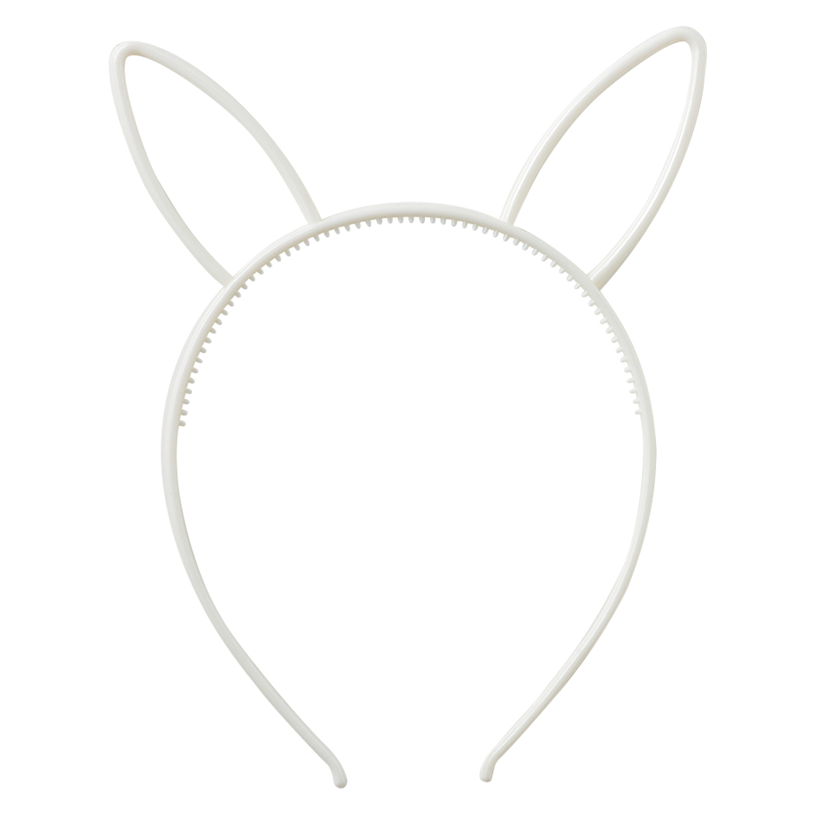 カチューシャ / ウサギ耳付きカチューシャ ホワイト 200×150×6mm 単品 18691