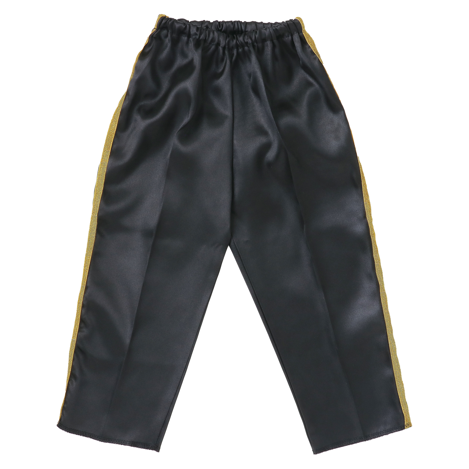 ズボン・パンツ / ソフトサテン テーパードパンツライン 黒 J 単品 19378