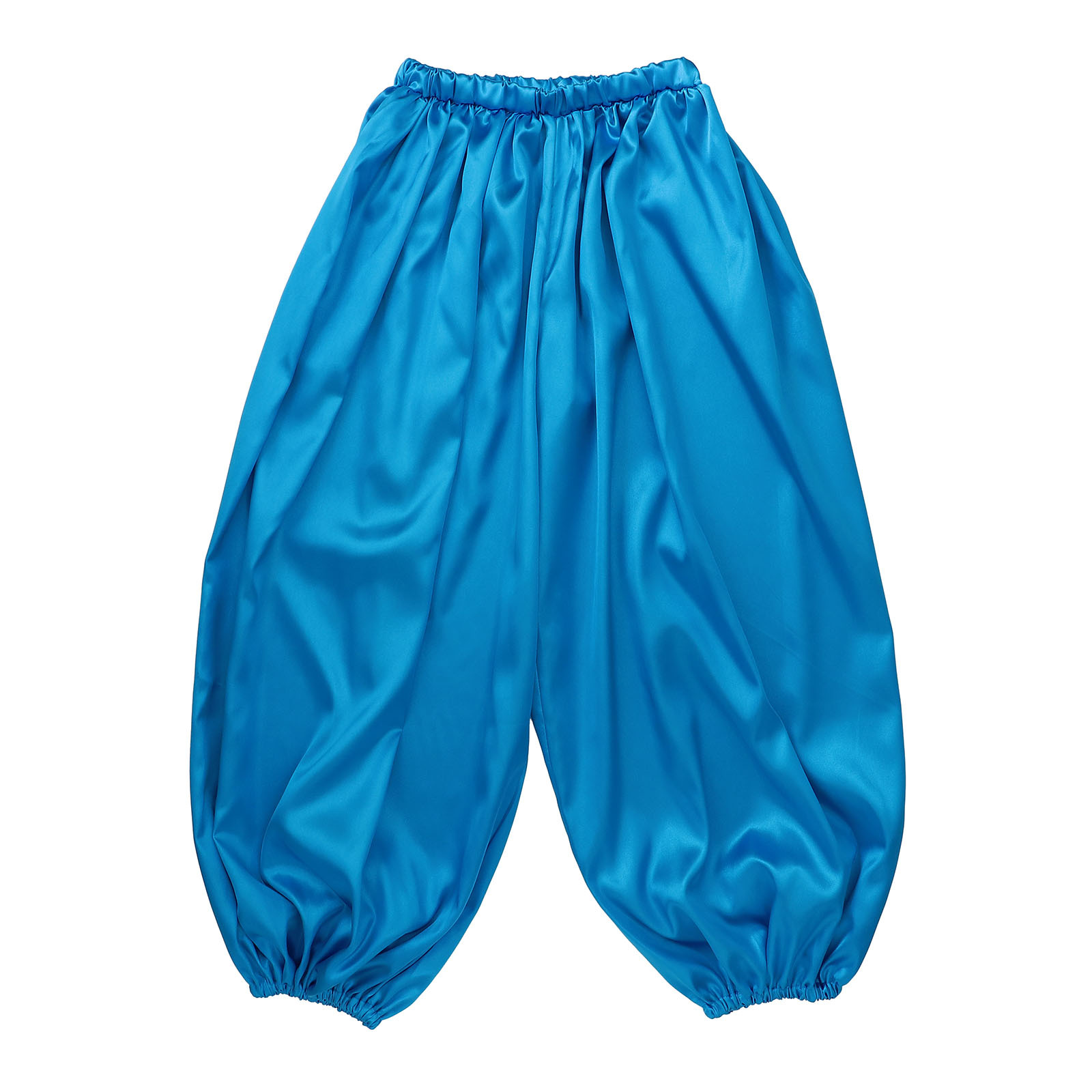 ズボン・パンツ / ソフトサテン サルエルパンツ 青 M 単品 18761