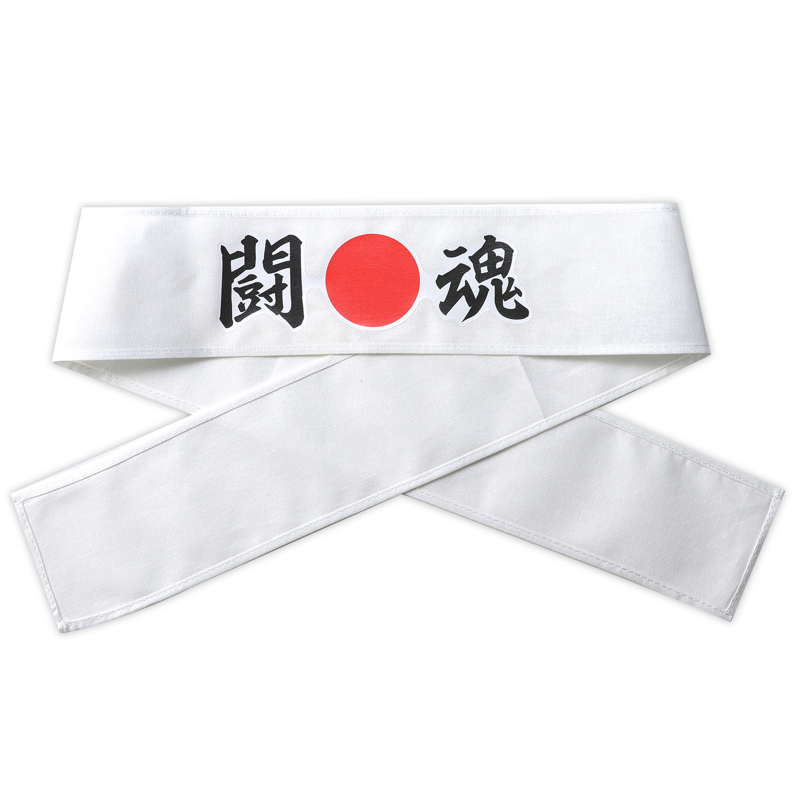 はちまき / 応援はちまき 闘魂 白 単品 18782