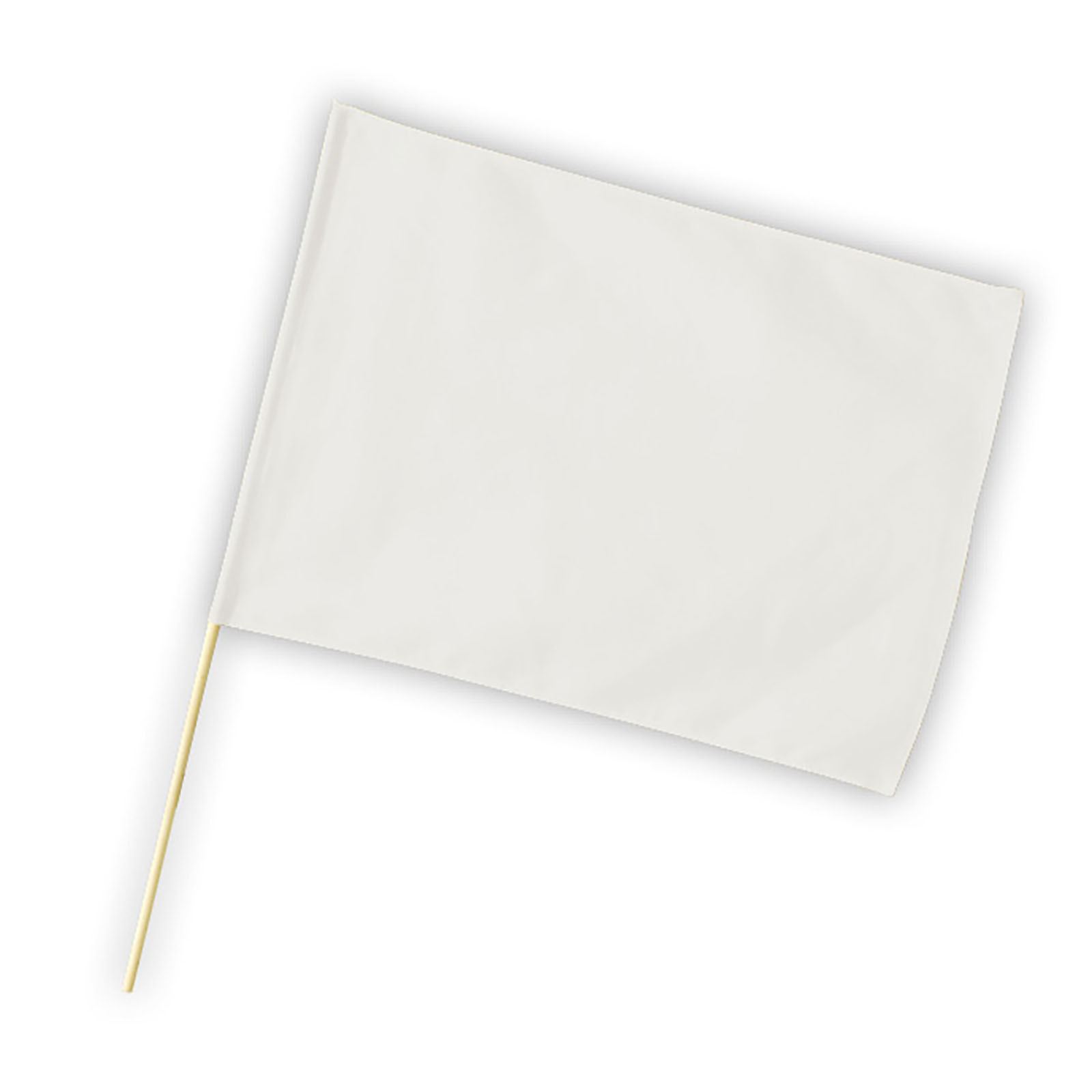 旗 / 特大旗 白 旗:W80×H60cm 旗竿:100cm(φ12mm) 単品 18933
