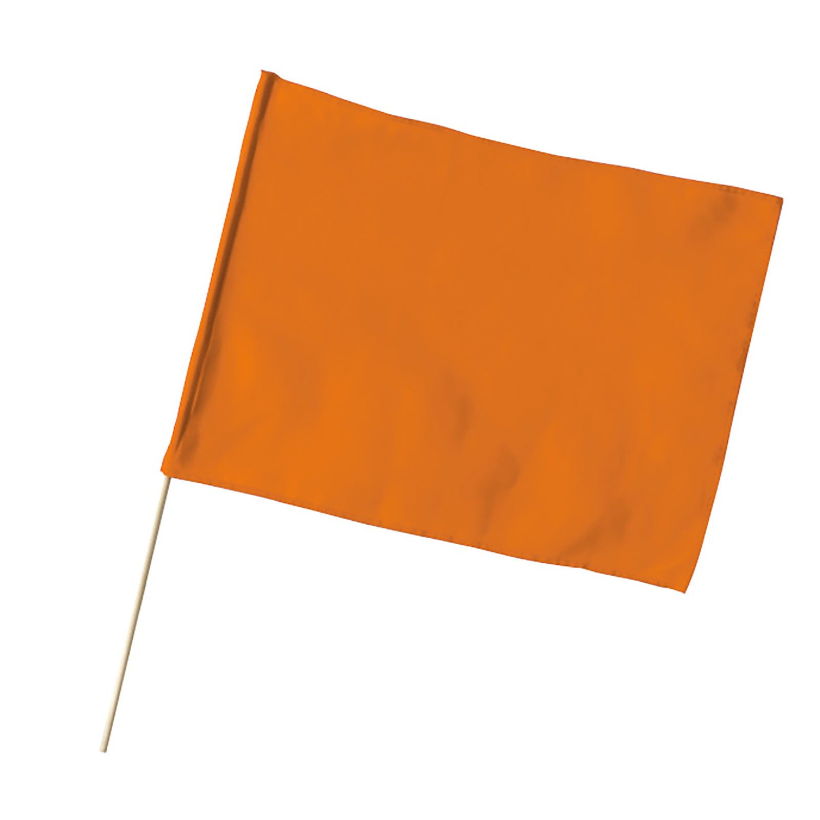 旗 / 特大旗 オレンジ 旗:W80×H60cm 旗竿:100cm(φ12mm) 単品 18934