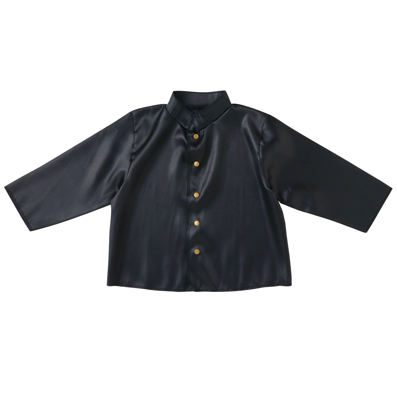 イベント衣装 / ソフトサテン 学ラン 黒 単品 19358