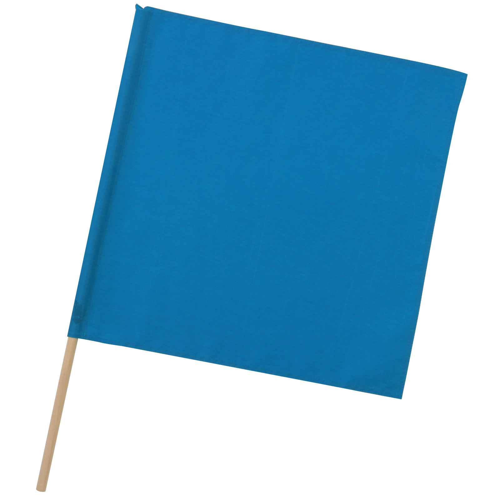 旗 / 手旗 青 旗:W45×H45cm 旗竿:66cm(φ13mm) 単品 19538
