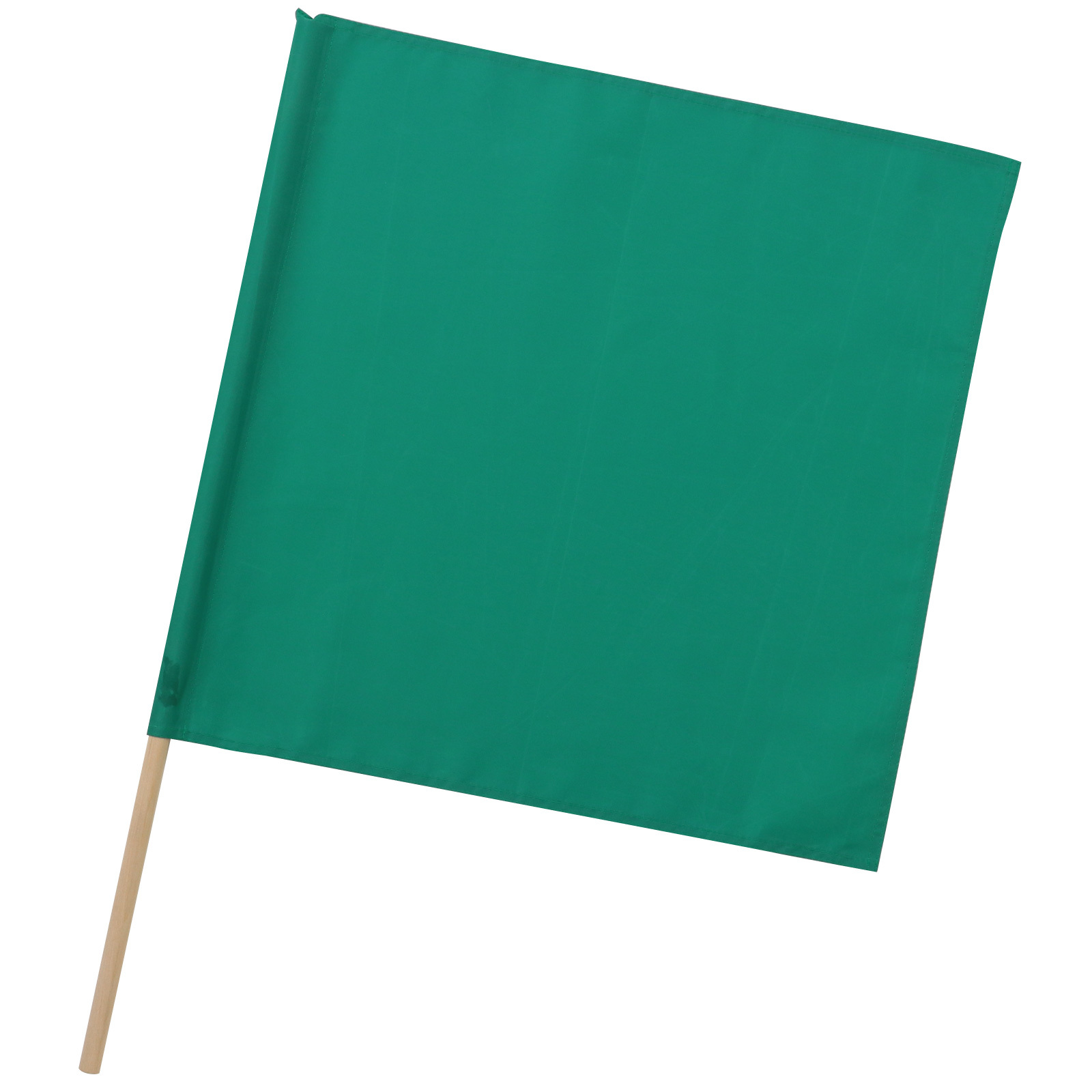 旗 / 手旗 緑 旗:W45×H45cm 旗竿:66cm(φ13mm) 単品 19540
