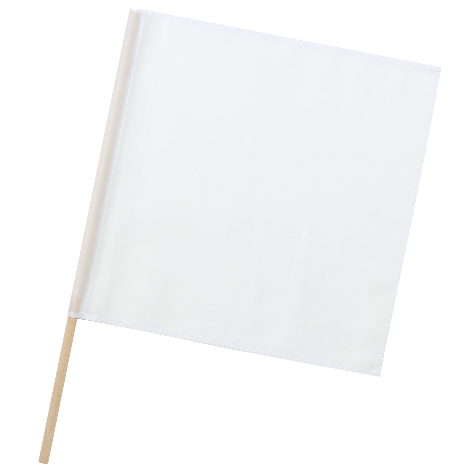 旗 / 手旗 白 旗:W45×H45cm 旗竿:66cm(φ13mm) 単品 19541