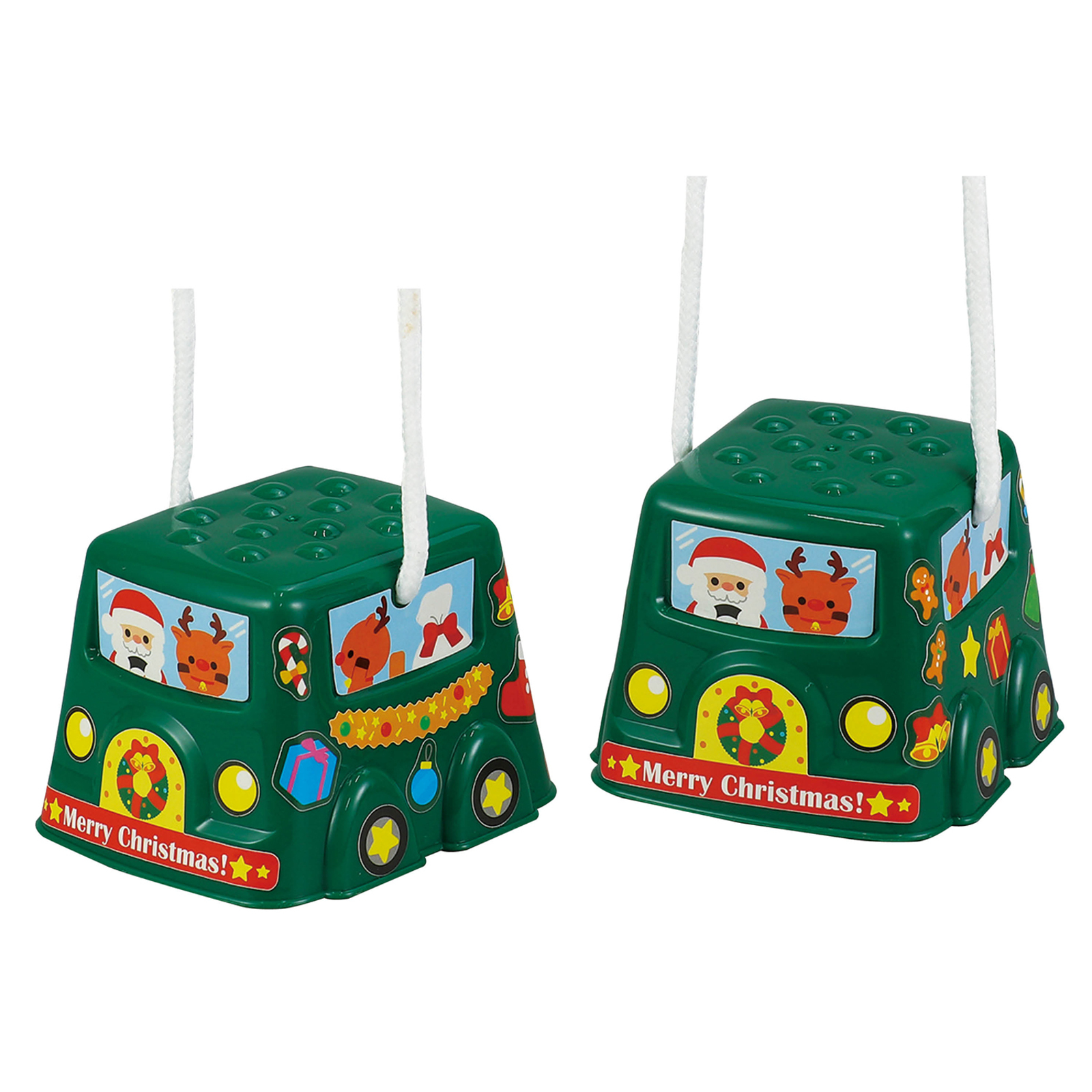 文具 / スタンプぽっくり サンタカー(シール) 単品 21172