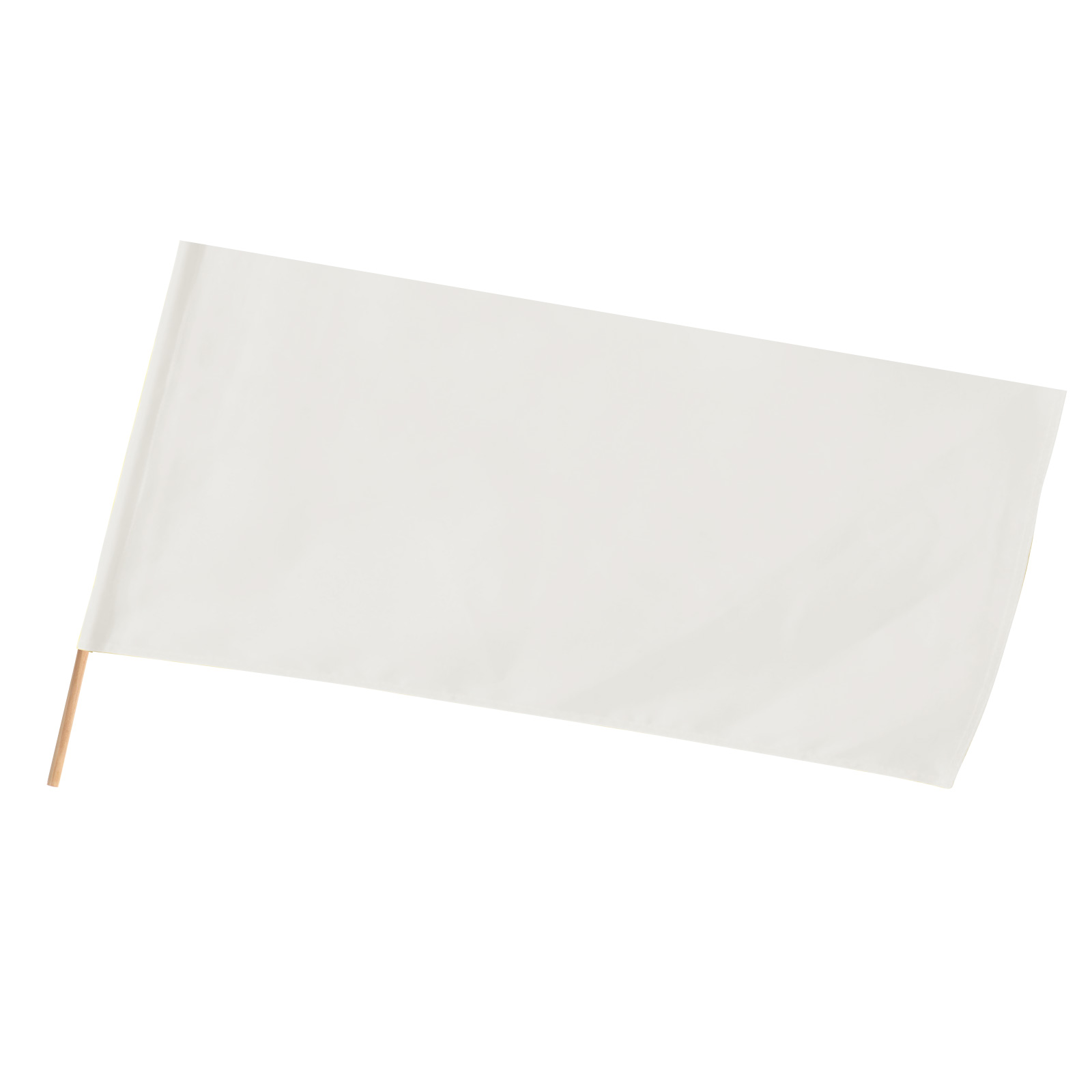 旗 / ロングフラッグ 白 旗:W70×H30cm 旗竿:40cm(φ8mm) 単品 2768